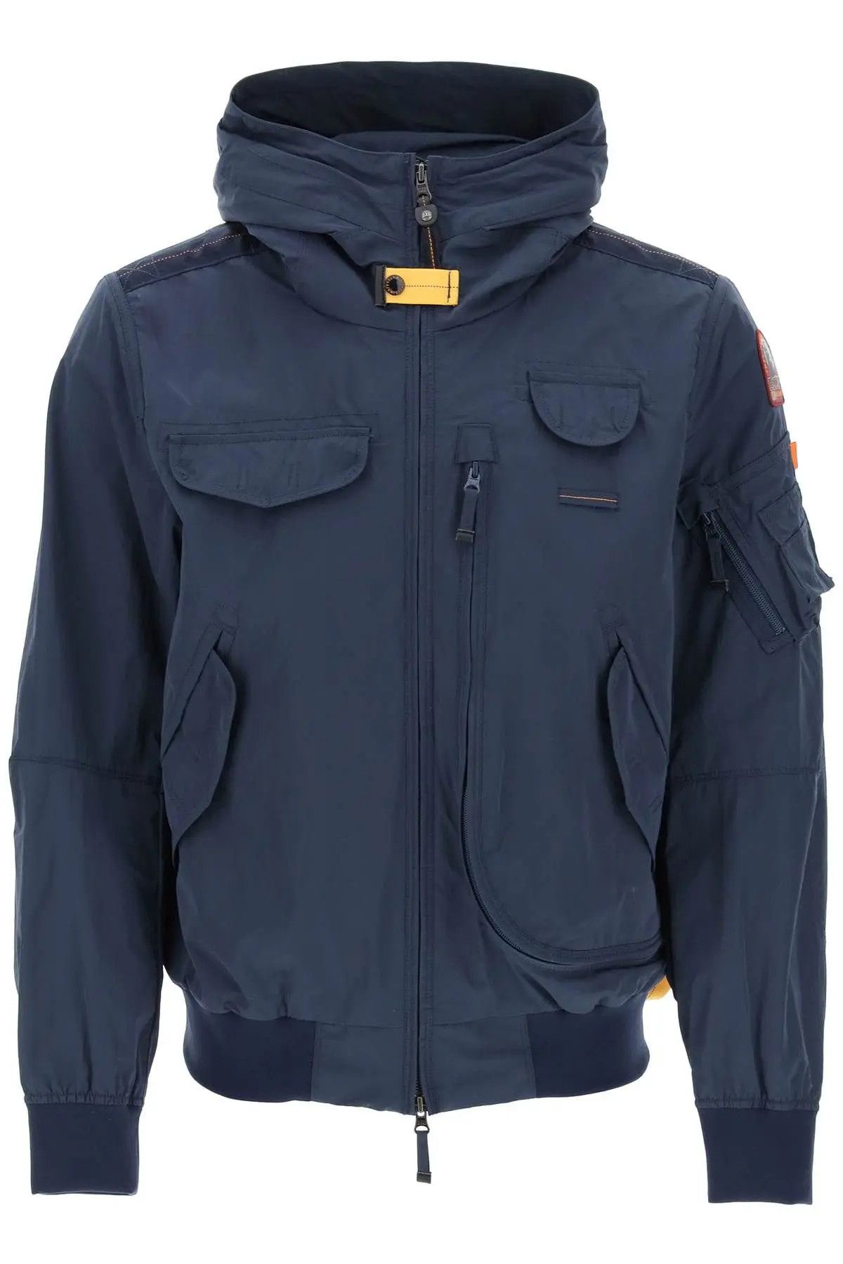 image of Parajumpers O1S22I1N0324 Gobi Hooded Bomber Jacket In Blue, Men's (Size Small)