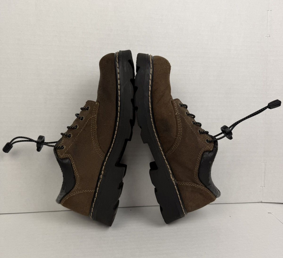SKECHERS Skechers Parties Mate Shoes Suede Oxford 90s Y2K Chunky Lace Size US 10 / IT 40 - 7 Thumbnail