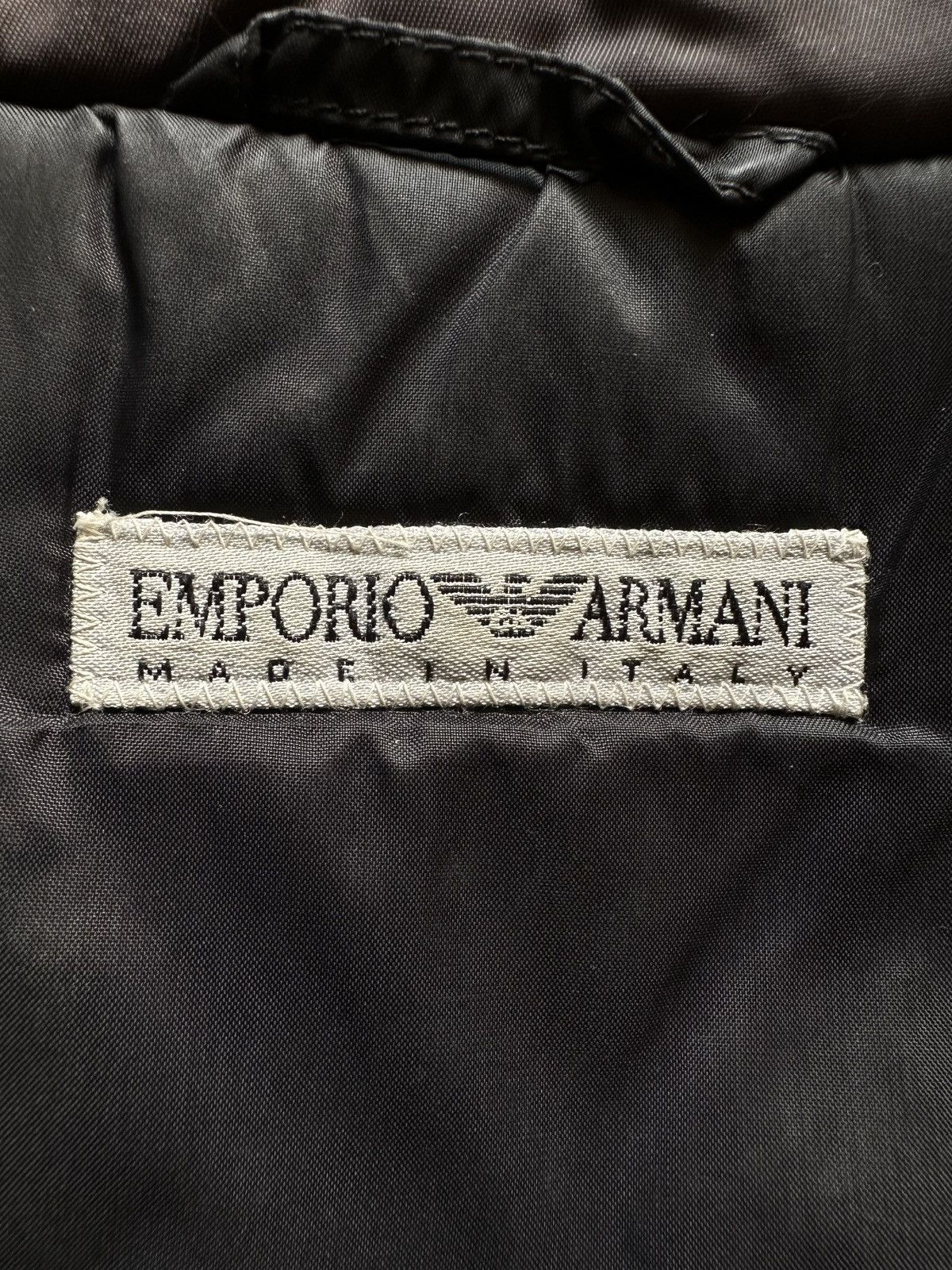 Emporio Armani 90s Nylon Velcro Bomber Jacket Size US M / EU 48-50 / 2 - 8 Thumbnail