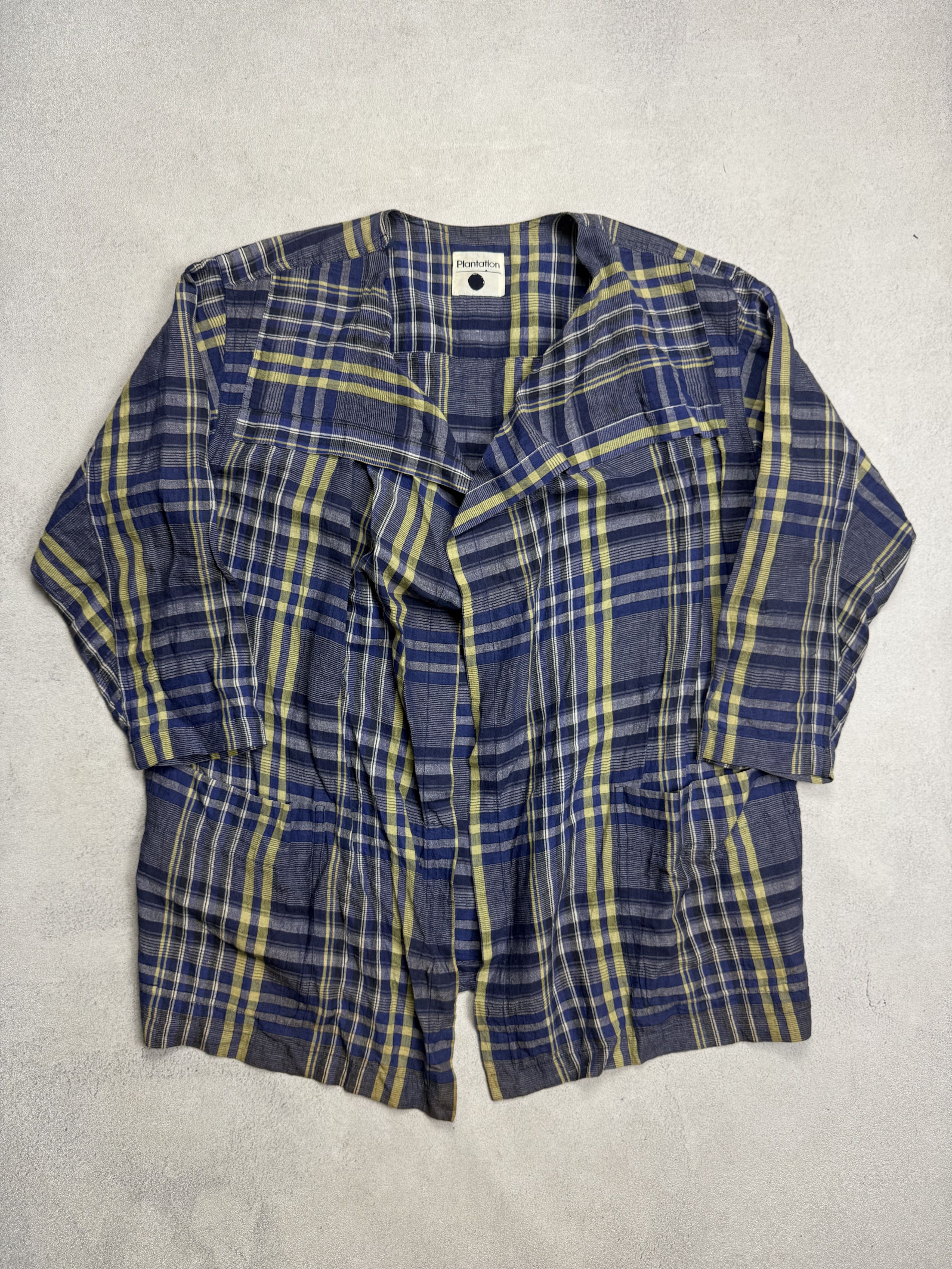 Issey Miyake Plantation Issey Miyake Plaid Outer Shirt Size M / US 6-8 / IT 42-44 - 2 Thumbnail