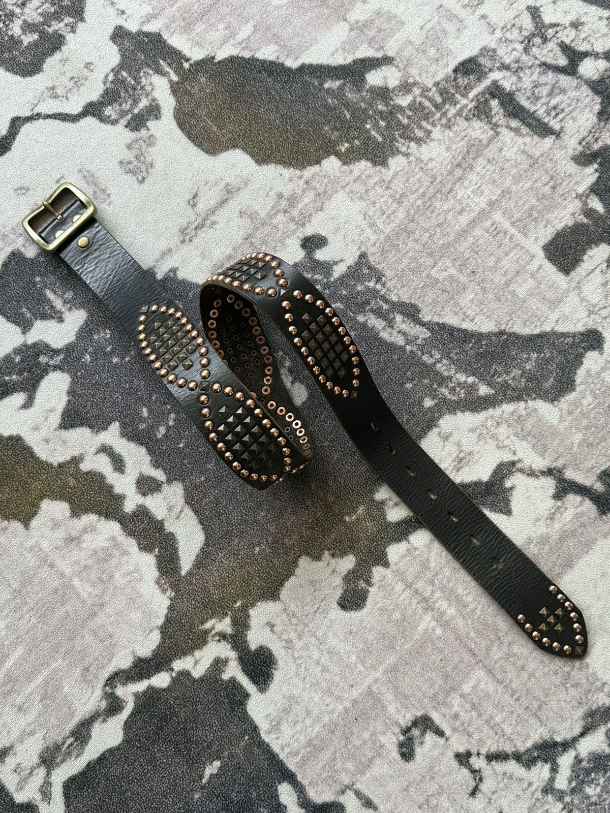 Tete Homme 2000's HALB by Tete Homme studded leather belt Size ONE SIZE - 1 Thumbnail