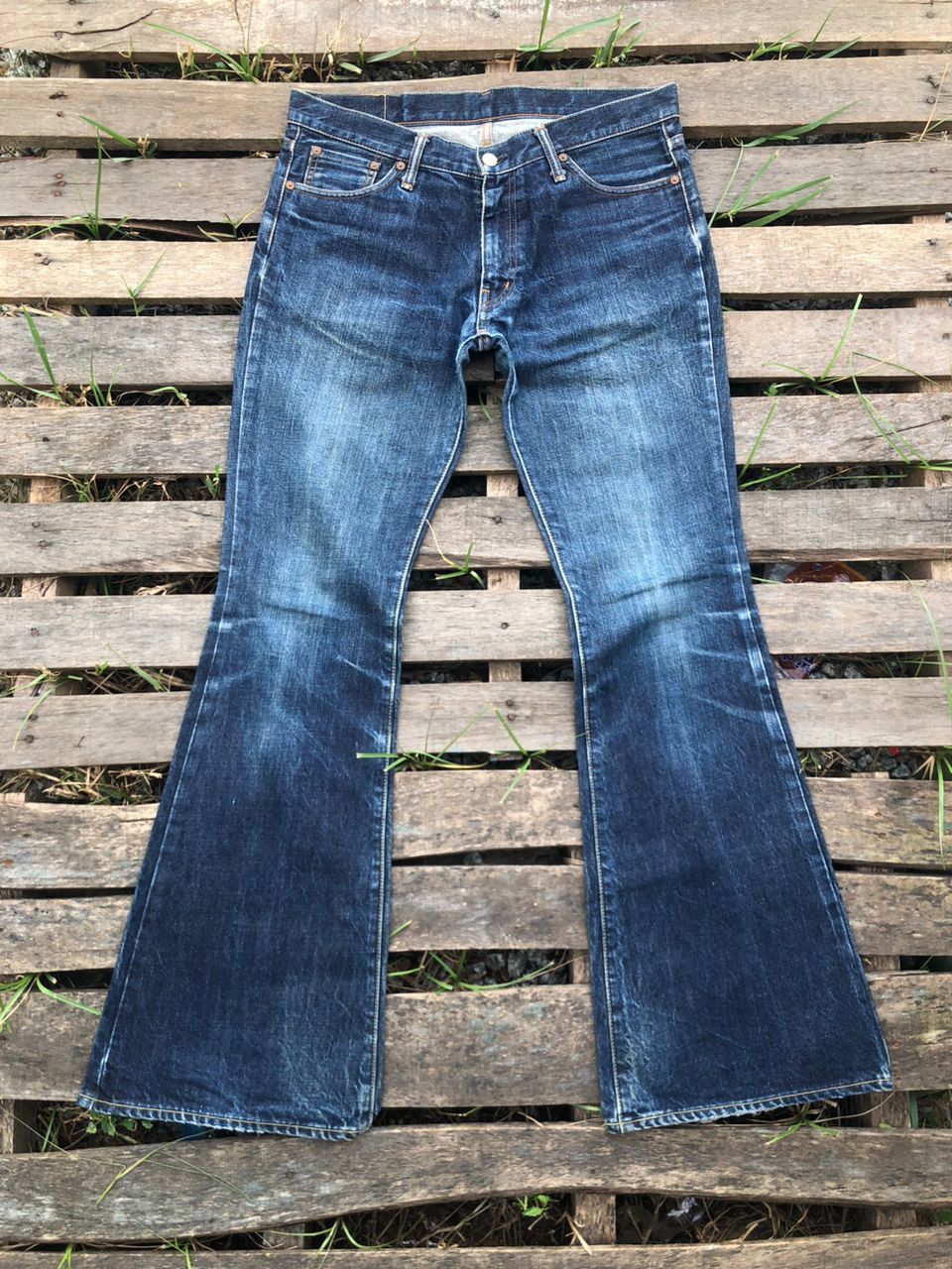 Burgus Plus Burgus Plus Hinoya Japan Denim Jeans Bootcut Size US 33 - 1 Thumbnail