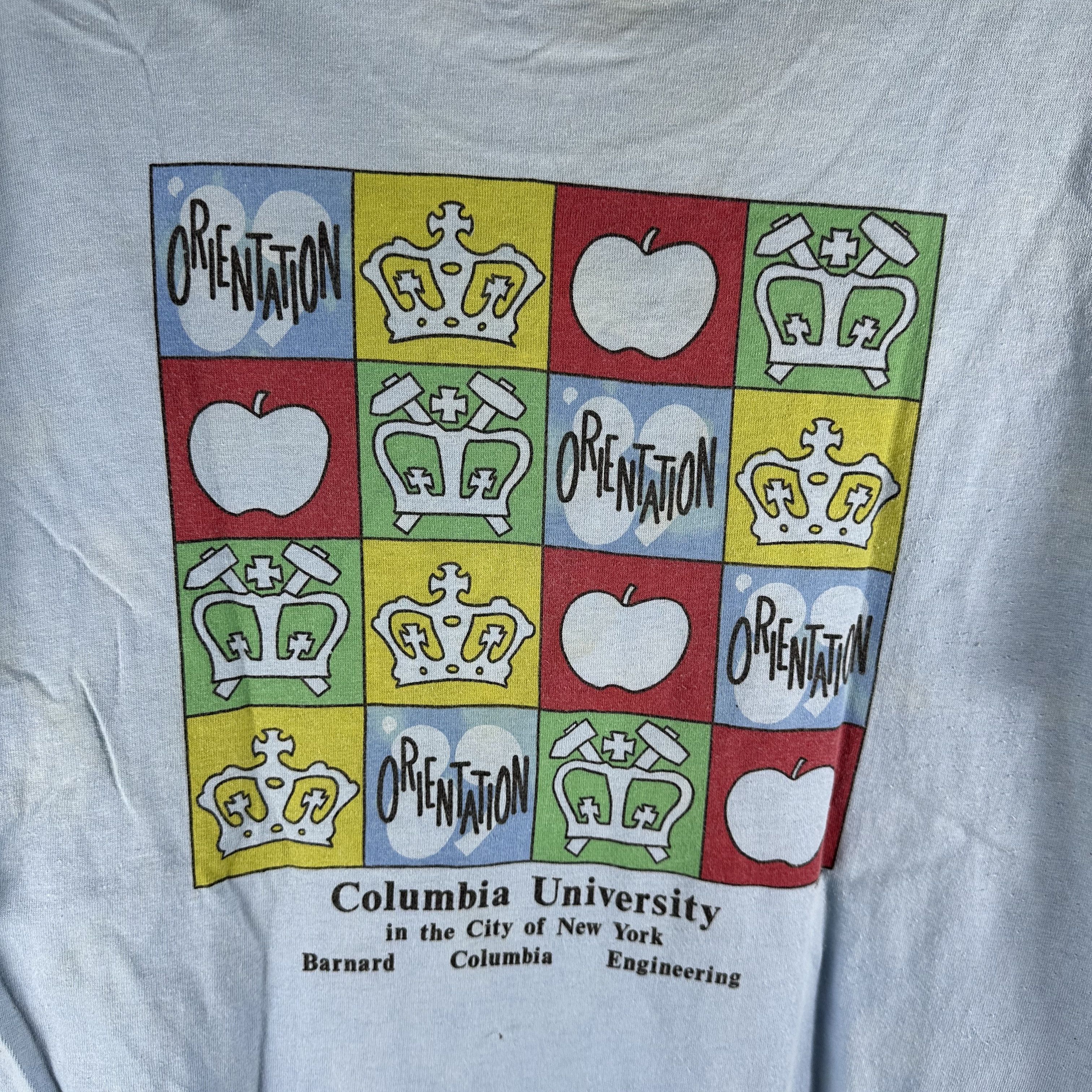 Vintage Vintage 1989 Columbia University Orientation Artwork T-shirt Size US XL / EU 56 / 4 - 5 Thumbnail