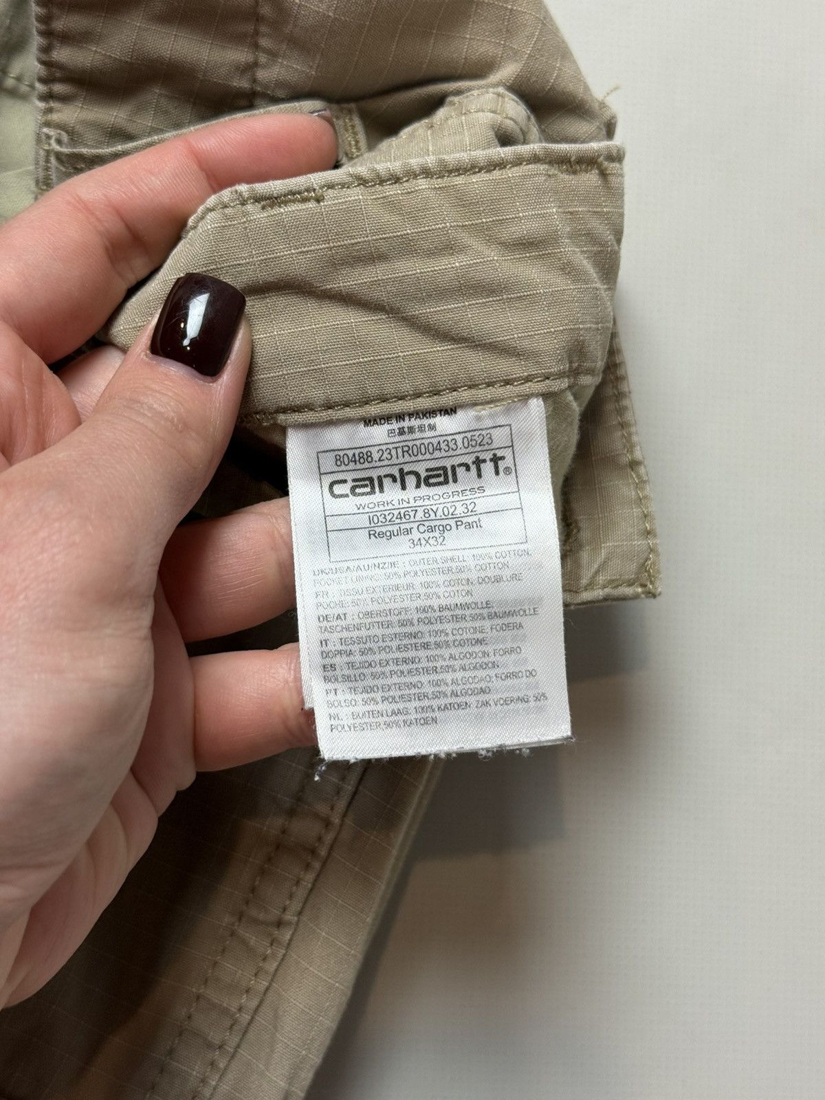 Carhartt Carhartt WIP Men’s Regular Distressed Cargo Pants Trousers Size US 34 / EU 50 - 23 Thumbnail