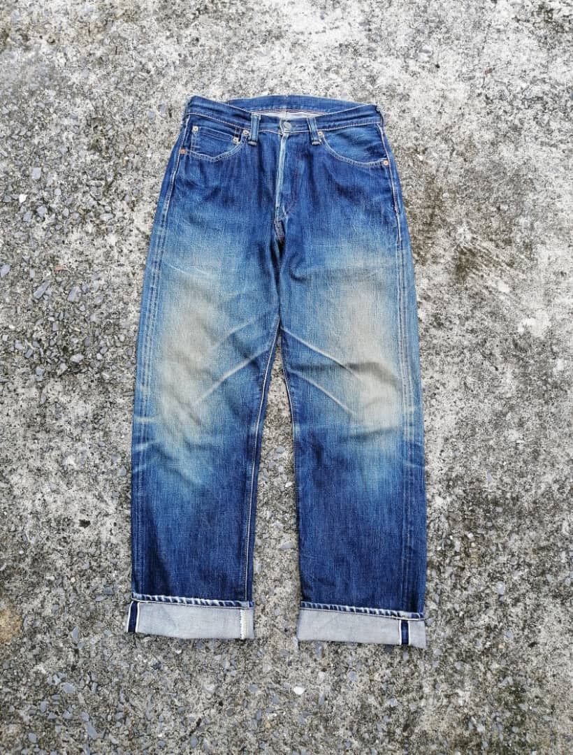 image of Full Count Co Full Count & Co. Fly Button Selvedge Denim Jeans, Men's (Size 27)