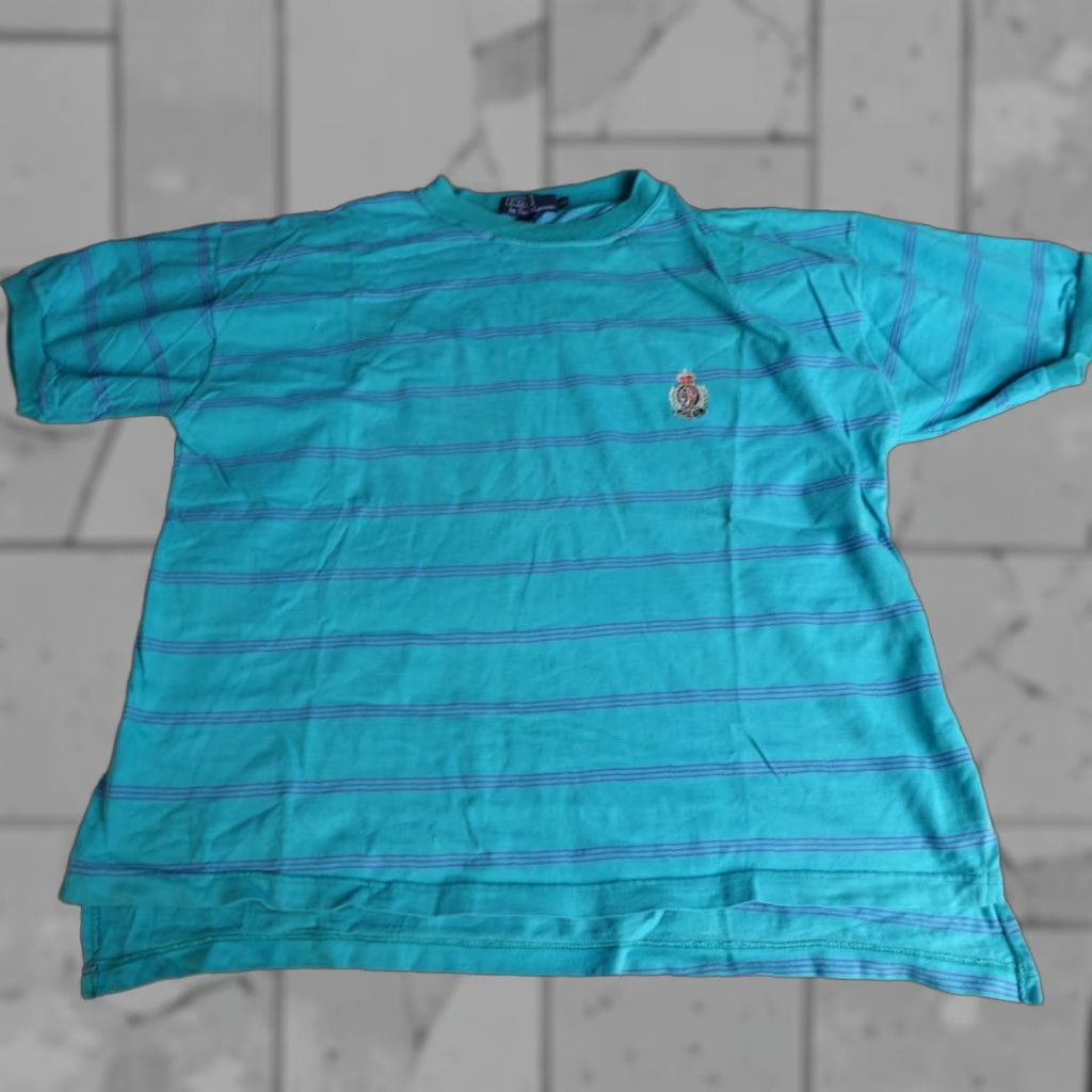 Polo Ralph Lauren VINTAGE Polo Ralph Lauren Shirt L blue striped embroidered crest Adults Mens Size US L / EU 52-54 / 3 - 1 Thumbnail