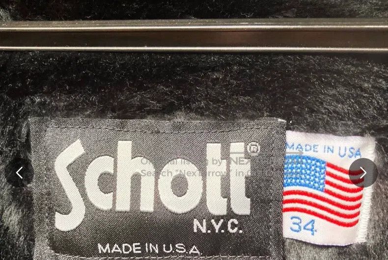 Schott Schott Straight lapel leather jacket Size US XXS / EU 40 - 6 Thumbnail