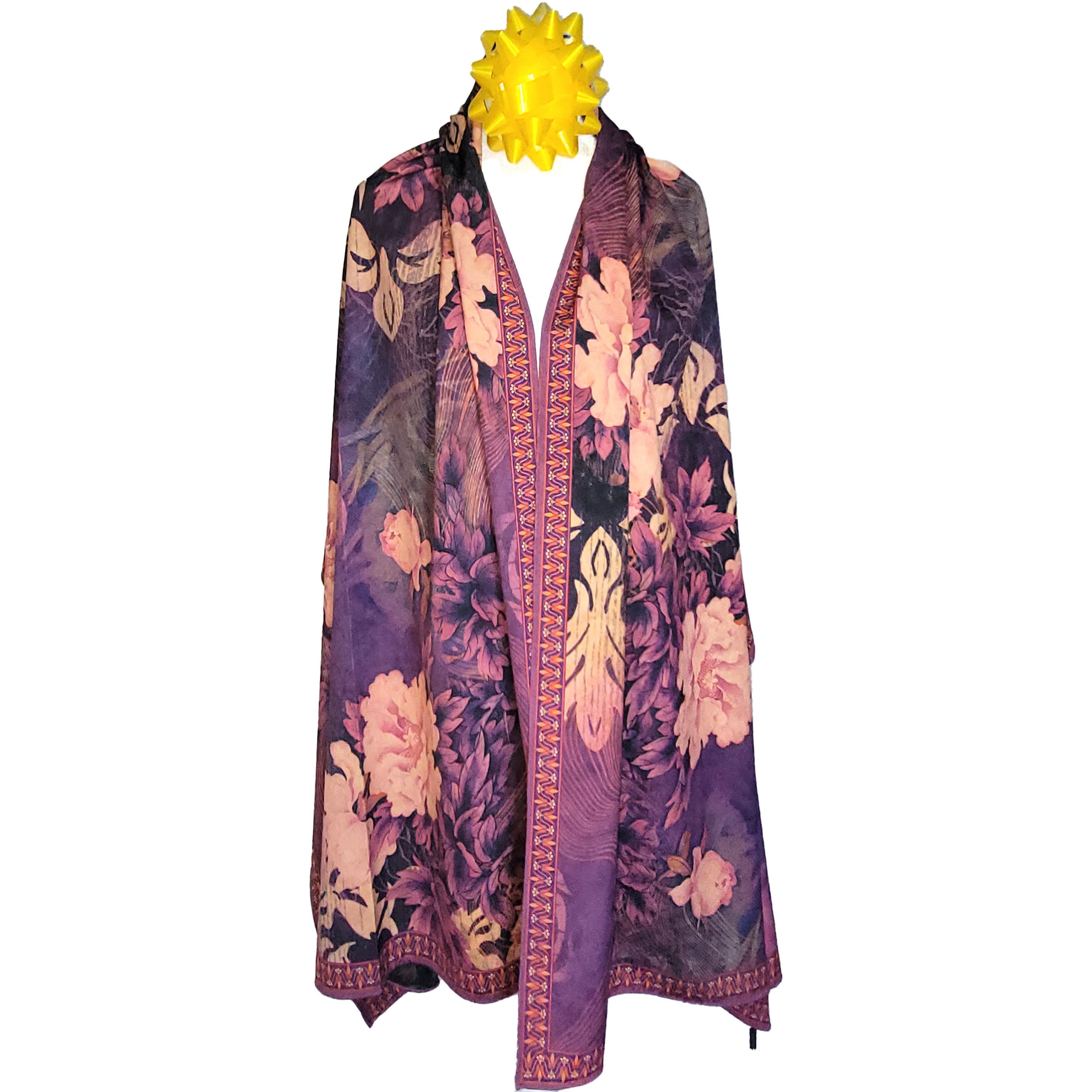 Other NWT Double-Sided Silk Scarf 27"x70" Long Rectangle Wrap 3333 Size ONE SIZE - 6 Thumbnail