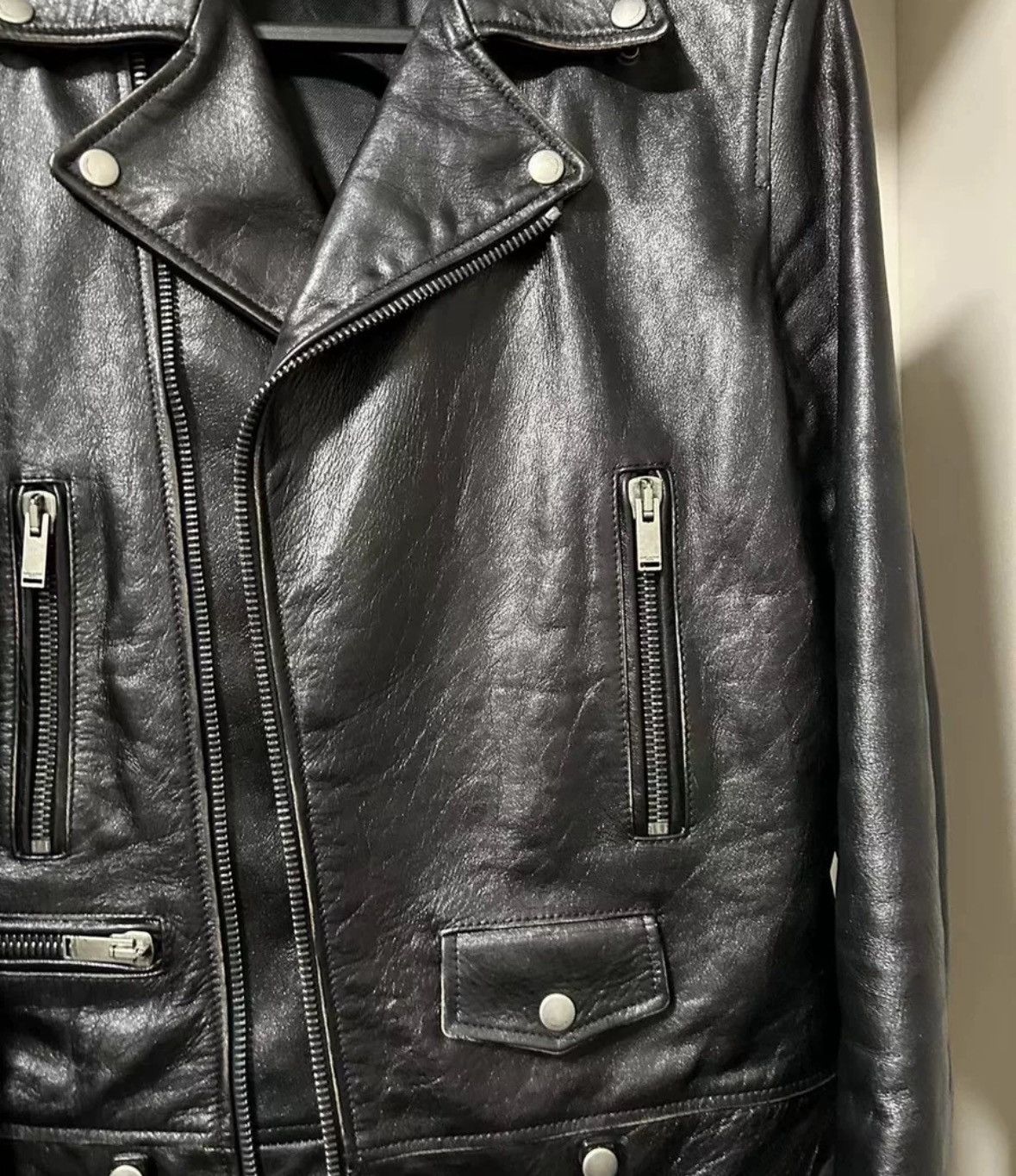 Saint Laurent Paris × Yves Saint Laurent Saint Laurent 18fw L01 Leather Jacket 2412-Nextarrow Size US XL / EU 56 / 4 - 3 Thumbnail