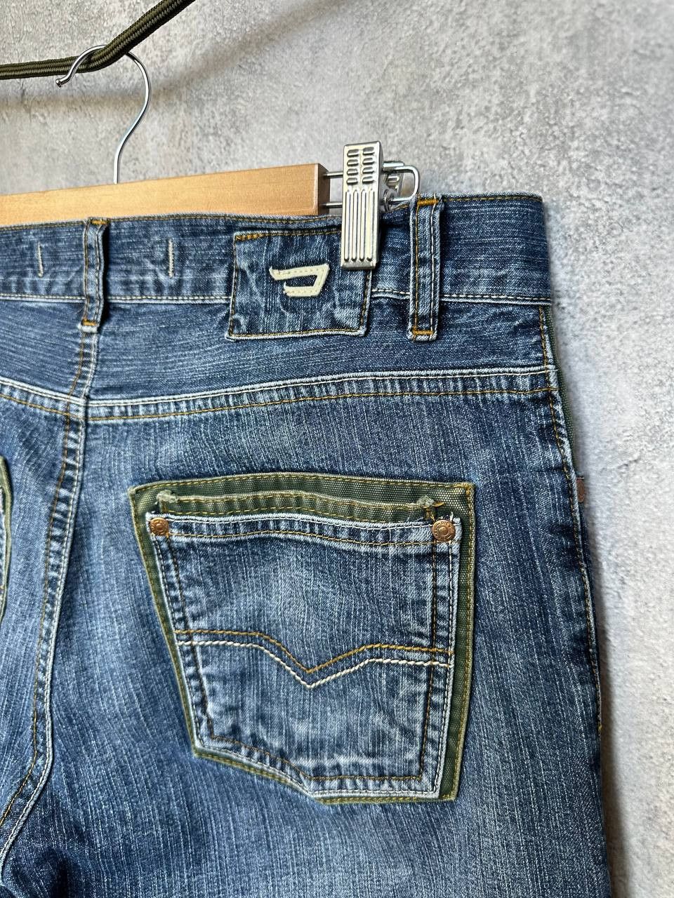 Diesel Diesel Jeans Denim Division Y2K Green Trim Made in Italy Size US 32 / EU 48 - 8 Thumbnail