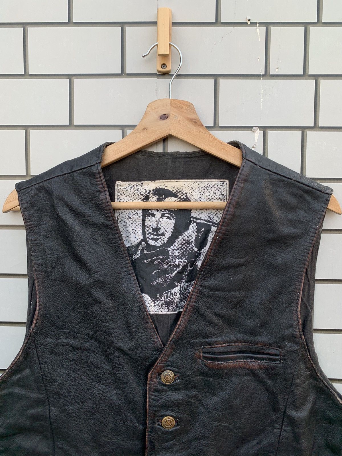 Vintage Vintage ECHT LEDER The Flying Vests Leather Jacket Size US M / EU 48-50 / 2 - 4 Thumbnail