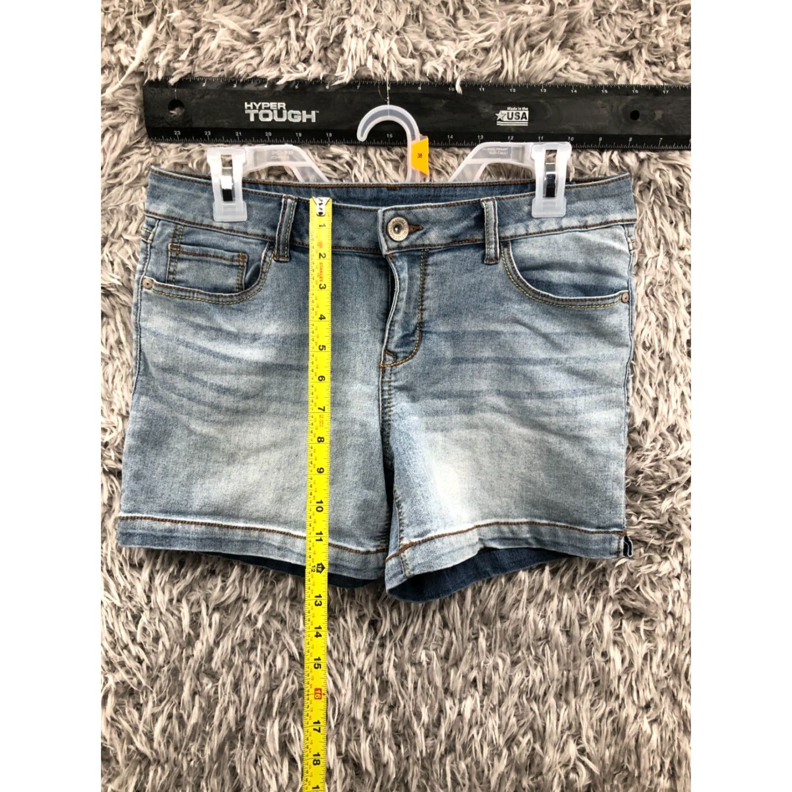 Vintage Natural Reflections Denim Boyfriend Shorts Womens Size 10 Blue Mid Rise 5-Pocket Design Jeans Size 32" / US 10 / IT 46 - 3 Thumbnail