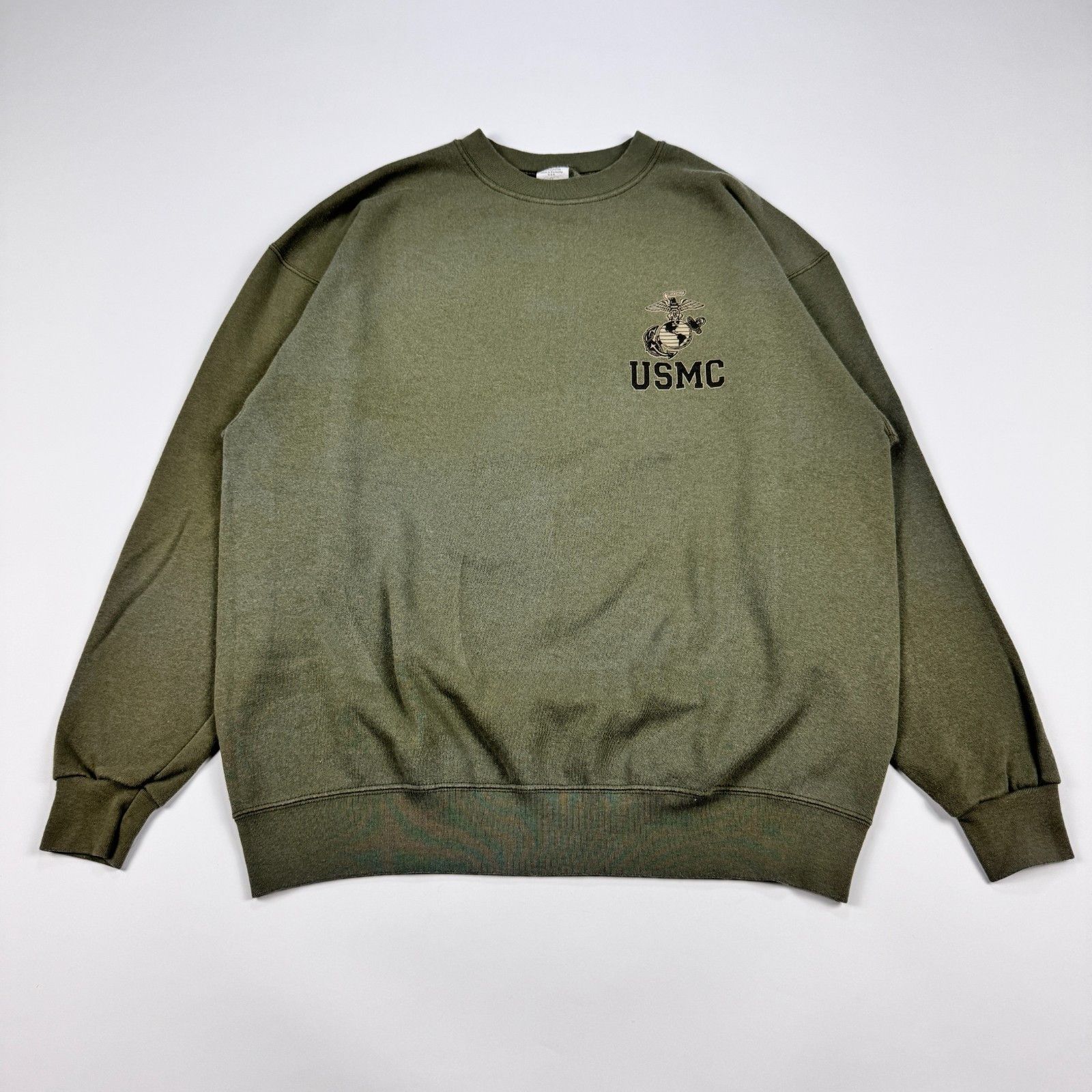 Vintage Vintage USMC Military Sweatshirt Olive Drab Green USA made Size US L / EU 52-54 / 3 - 6 Thumbnail