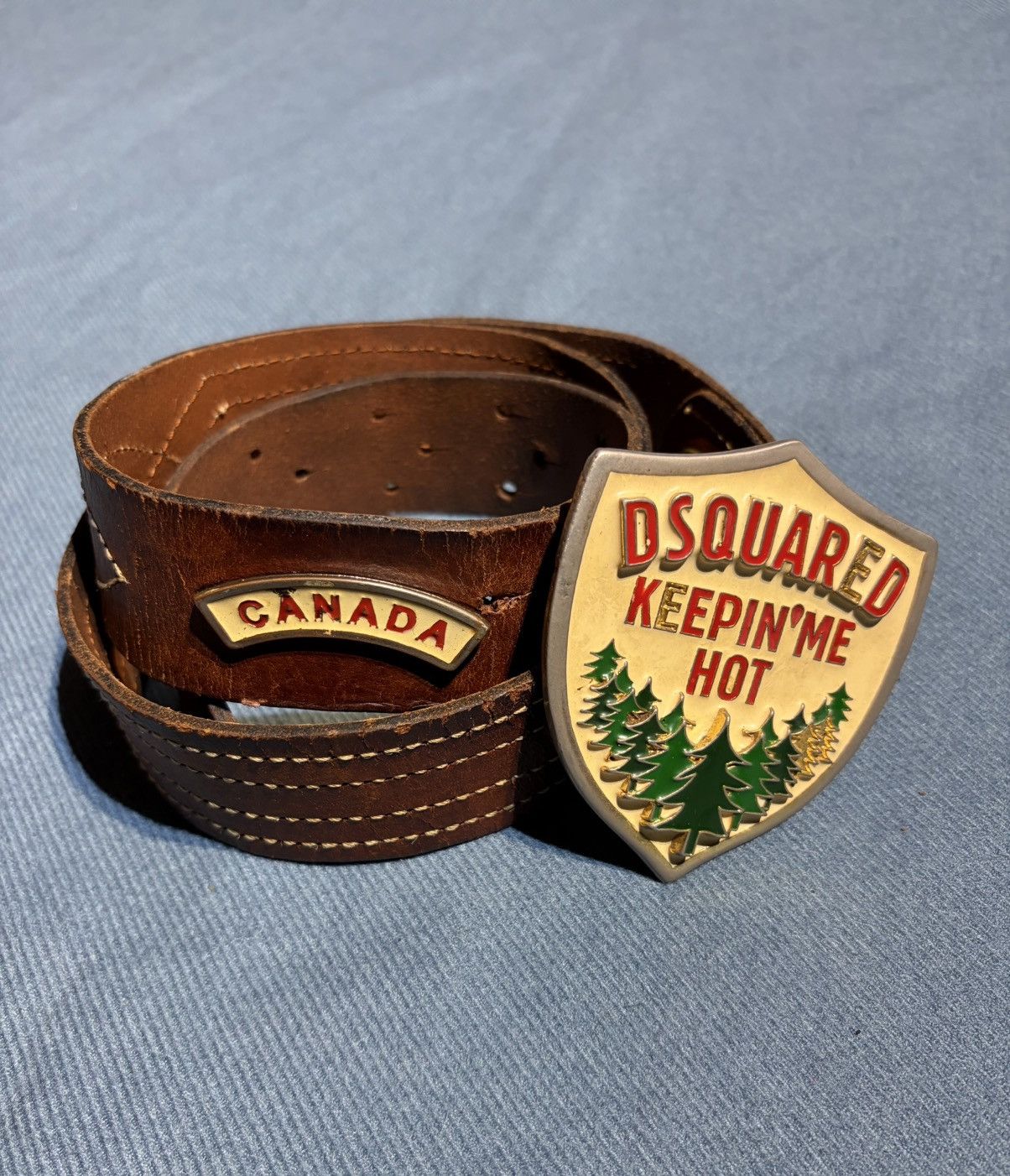 Dsquared2 AW04 Dsquared2 Keeping Me Hot Canada Belts Size 44 - 1 Thumbnail