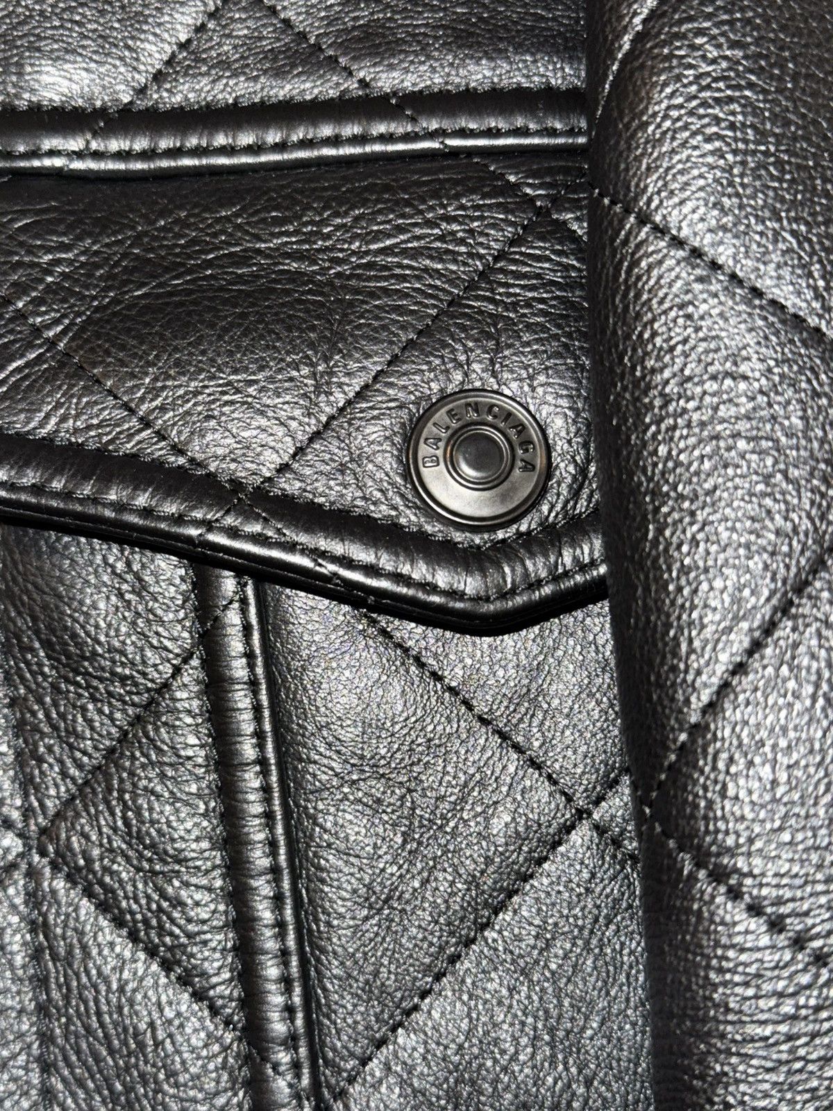 Balenciaga Balenciaga Black Leather Jacket Size US M / EU 48-50 / 2 - 4 Thumbnail