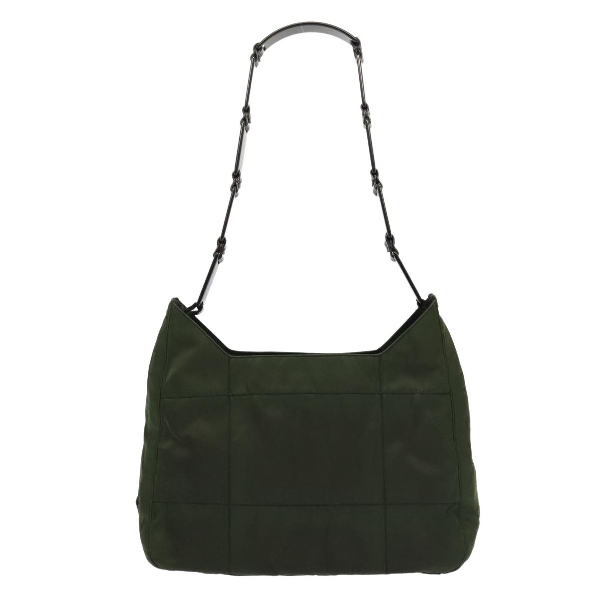 Prada Tessuto Green Synthetic Shoulder Bag (Pre-Owned) Size ONE SIZE - 1 Thumbnail