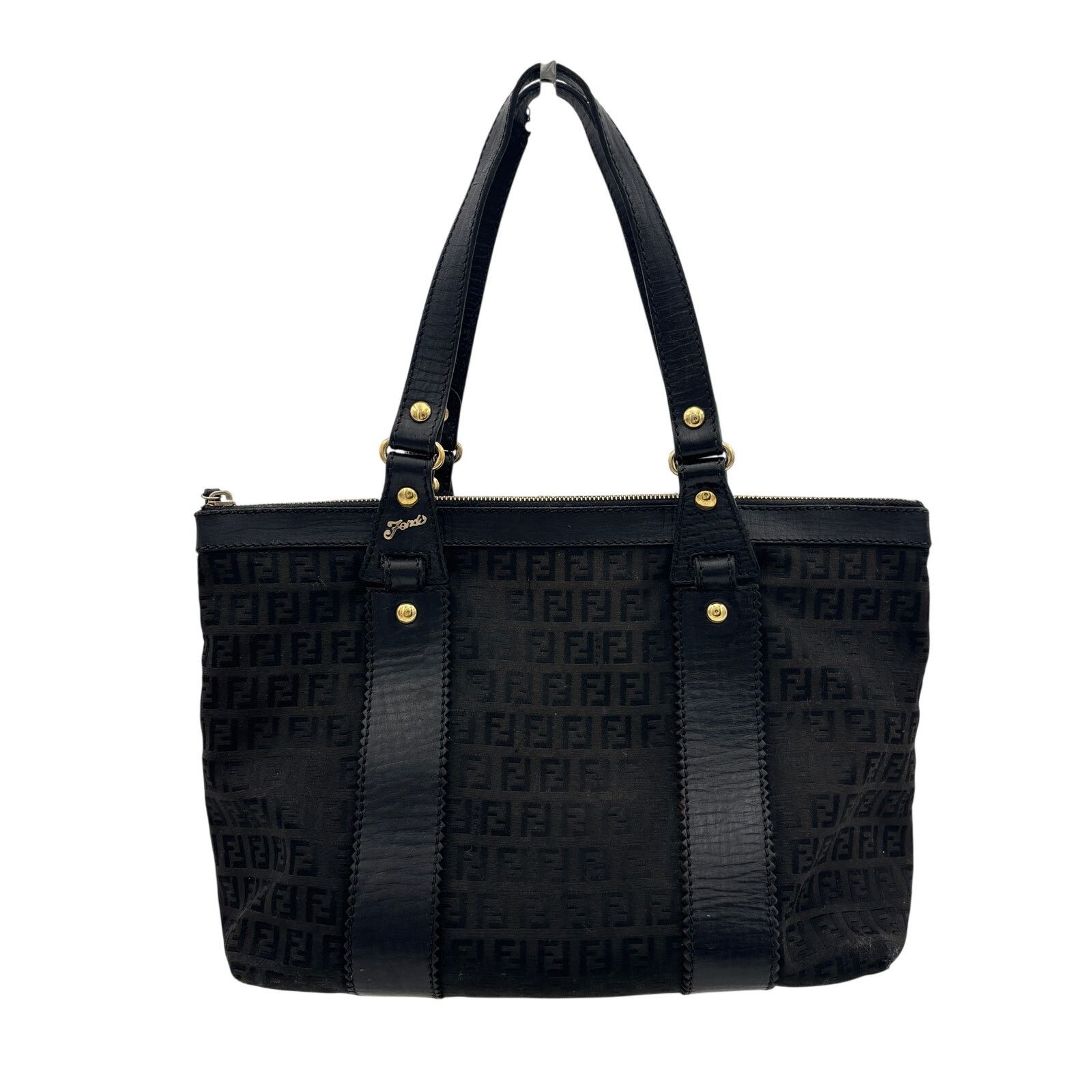 Fendi Vintage Fendi Tote Bag Zucchino Zucca Canvas Leather Women's Size ONE SIZE - 1 Thumbnail