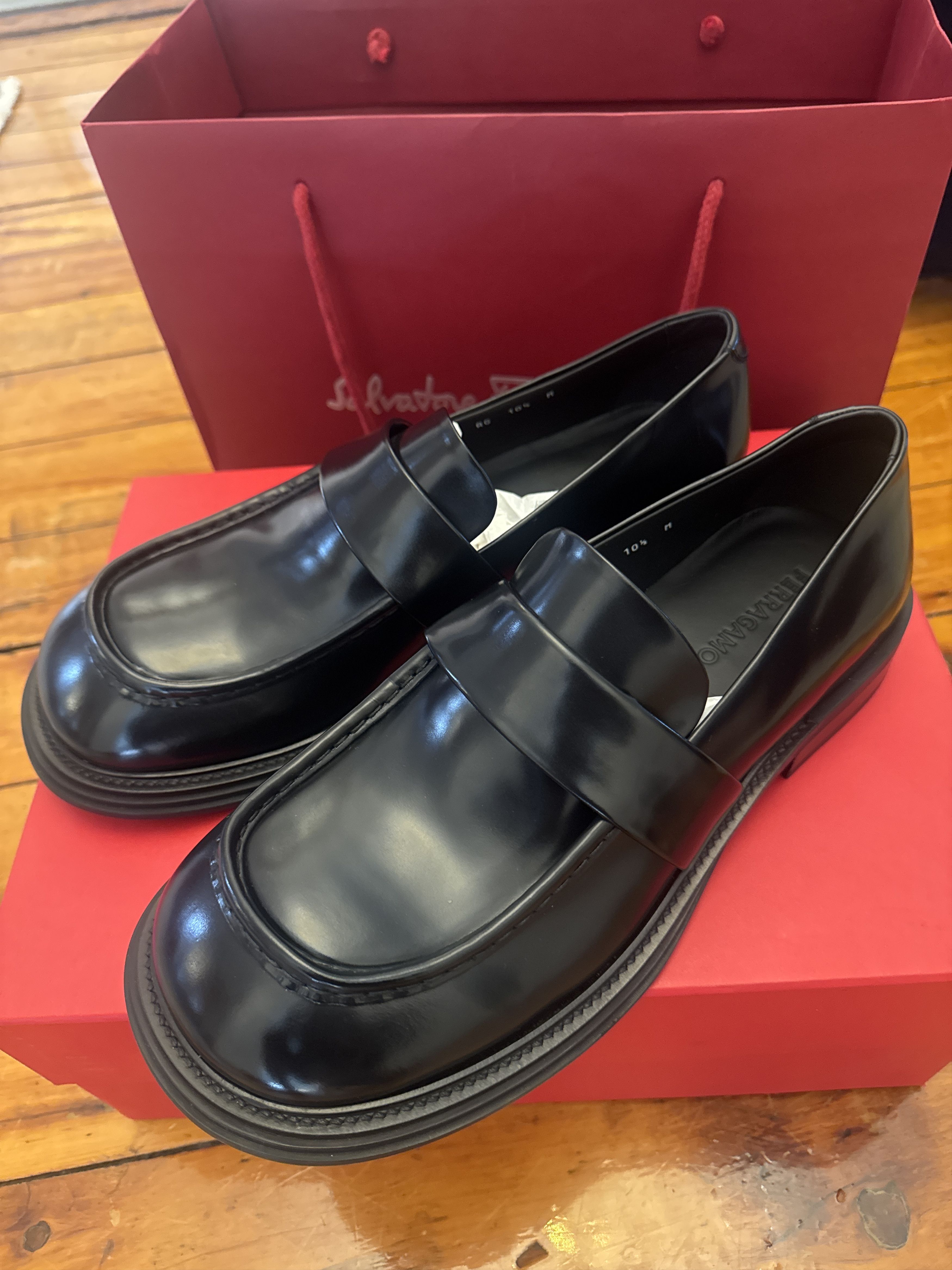 Salvatore Ferragamo Fidele Loafers Size US 10.5 / EU 43-44 - 3 Thumbnail