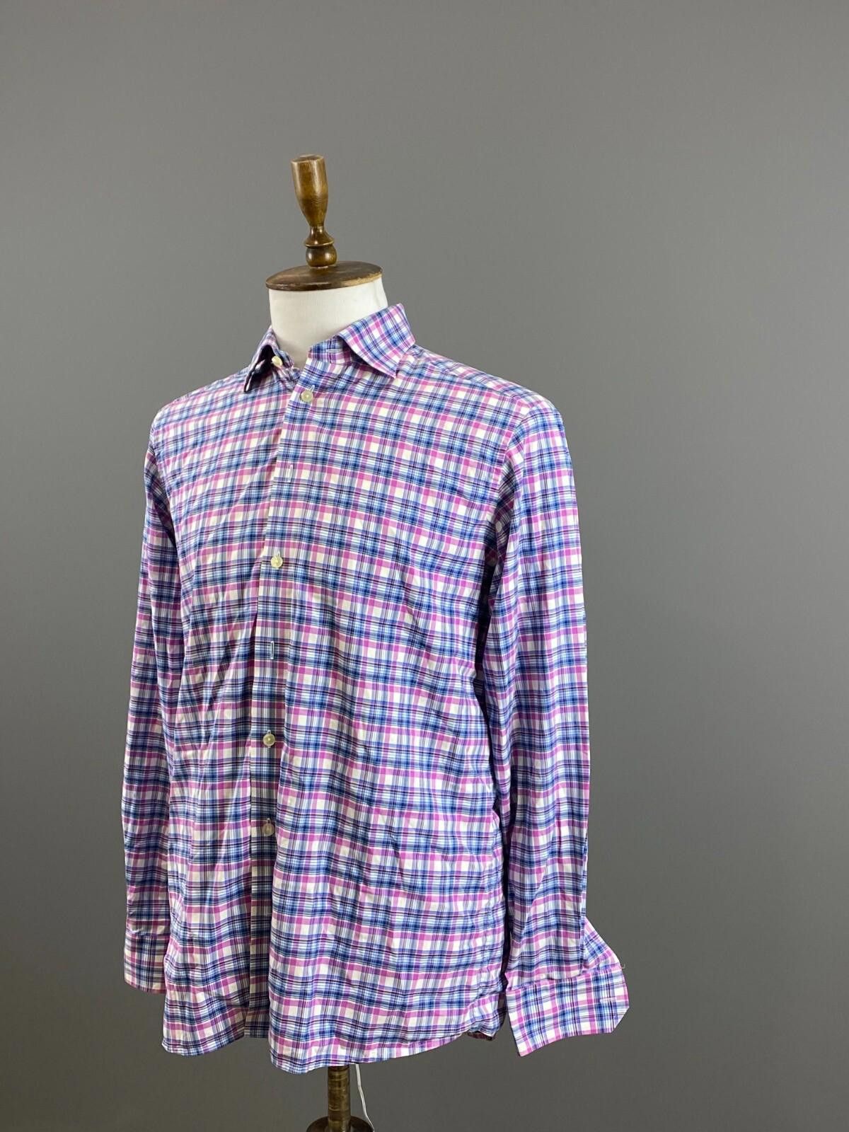 Eton Eton Contemporary Multicolor Check Shirt Size 42 / 16.5 Size US M / EU 48-50 / 2 - 6 Thumbnail