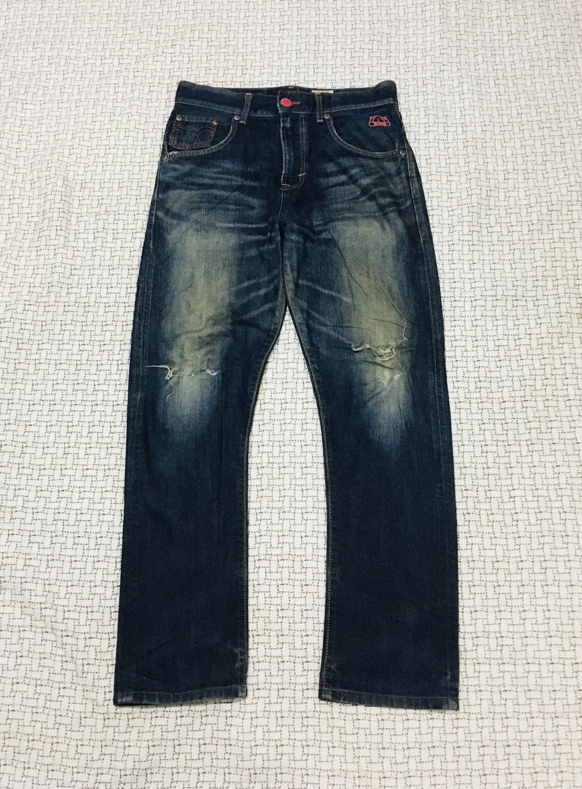 Edwin A06 Edwin Street Wear Distressed Jeans Size US 32 / EU 48 - 2 Thumbnail