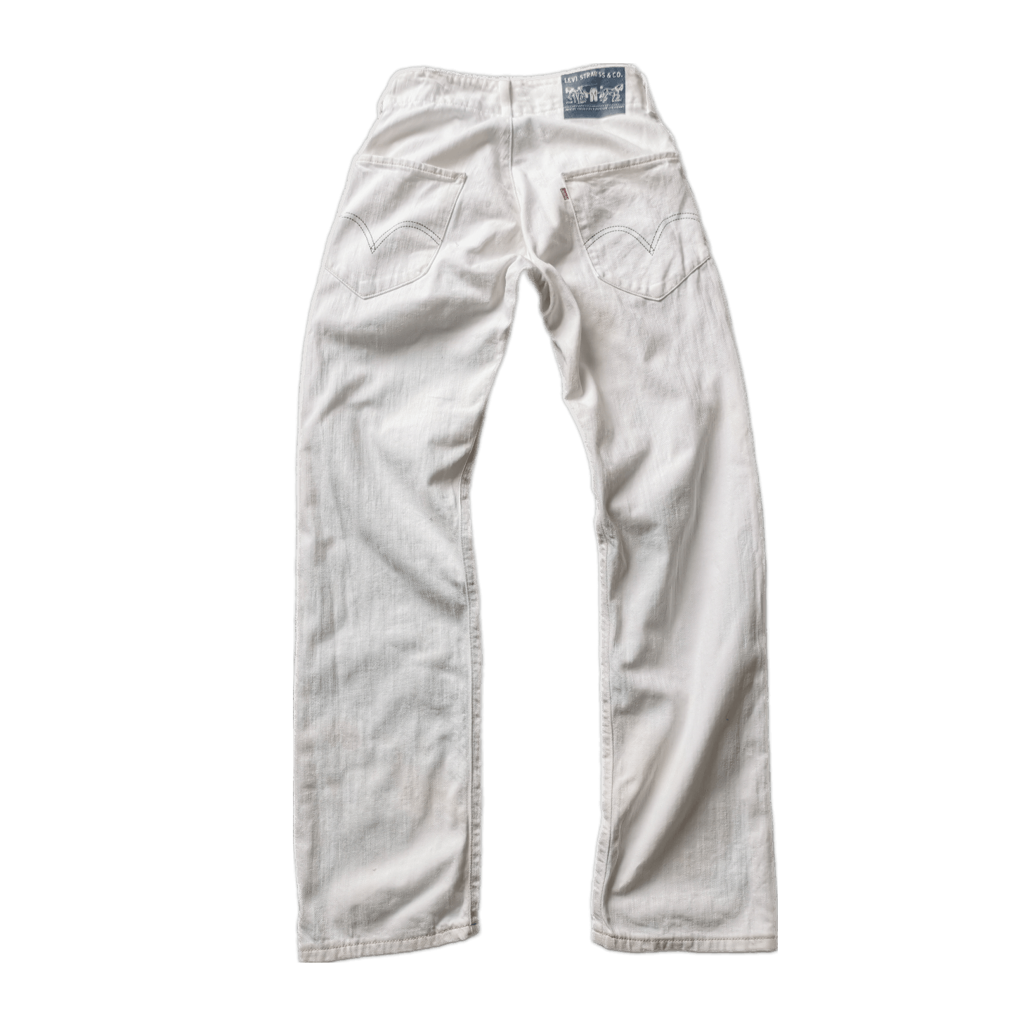 Levi's Made & Crafted Archive 🇯🇵🔥🔥 Levi's Engineered Paint White Cotton Denim Jeans Size US 30 / EU 46 - 1 Thumbnail