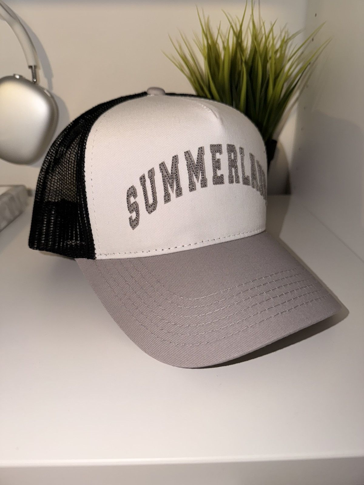 Nahmias Summerland Trucker Hat Grey Size ONE SIZE - 2 Thumbnail