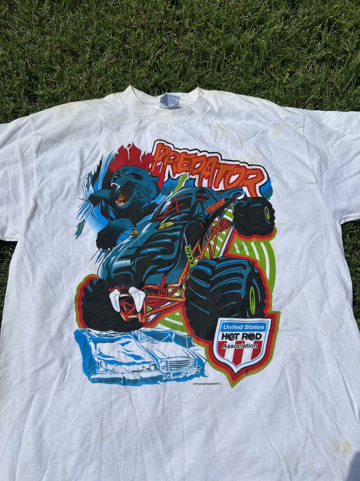 Vintage Rare Vintage Predator Monster Truck T Shirt 1990 Size US XL / EU 56 / 4 - 1 Thumbnail