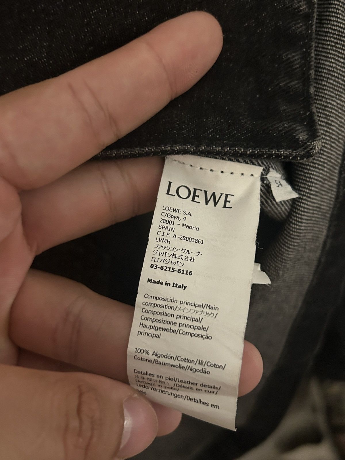 Loewe Loewe Workwear Denim Jacket Size US XL / EU 56 / 4 - 5 Thumbnail