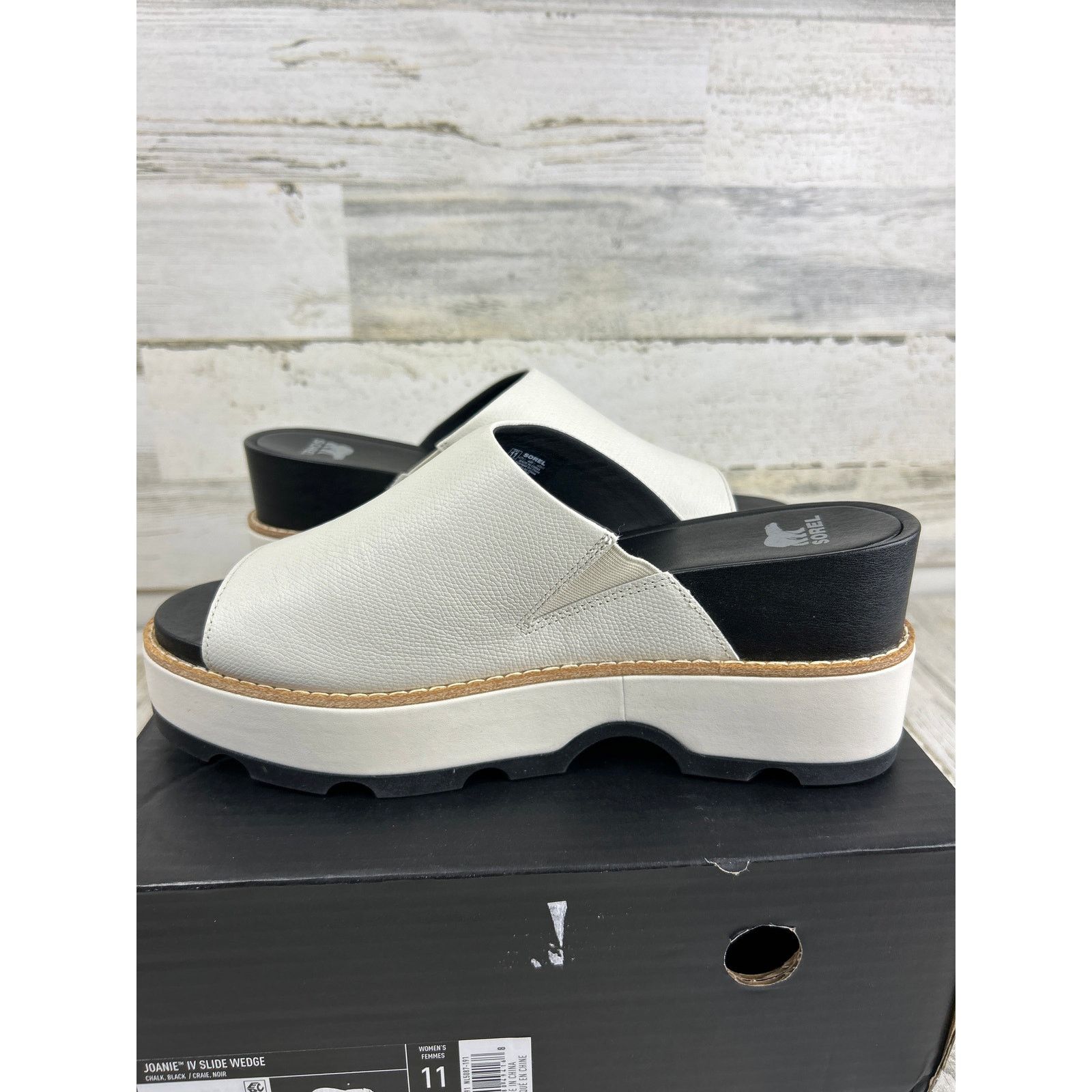 SOREL Sorel Joanie iv leather slide wedge cream womens 11 sandal Size US 11 / IT 41 - 7 Thumbnail