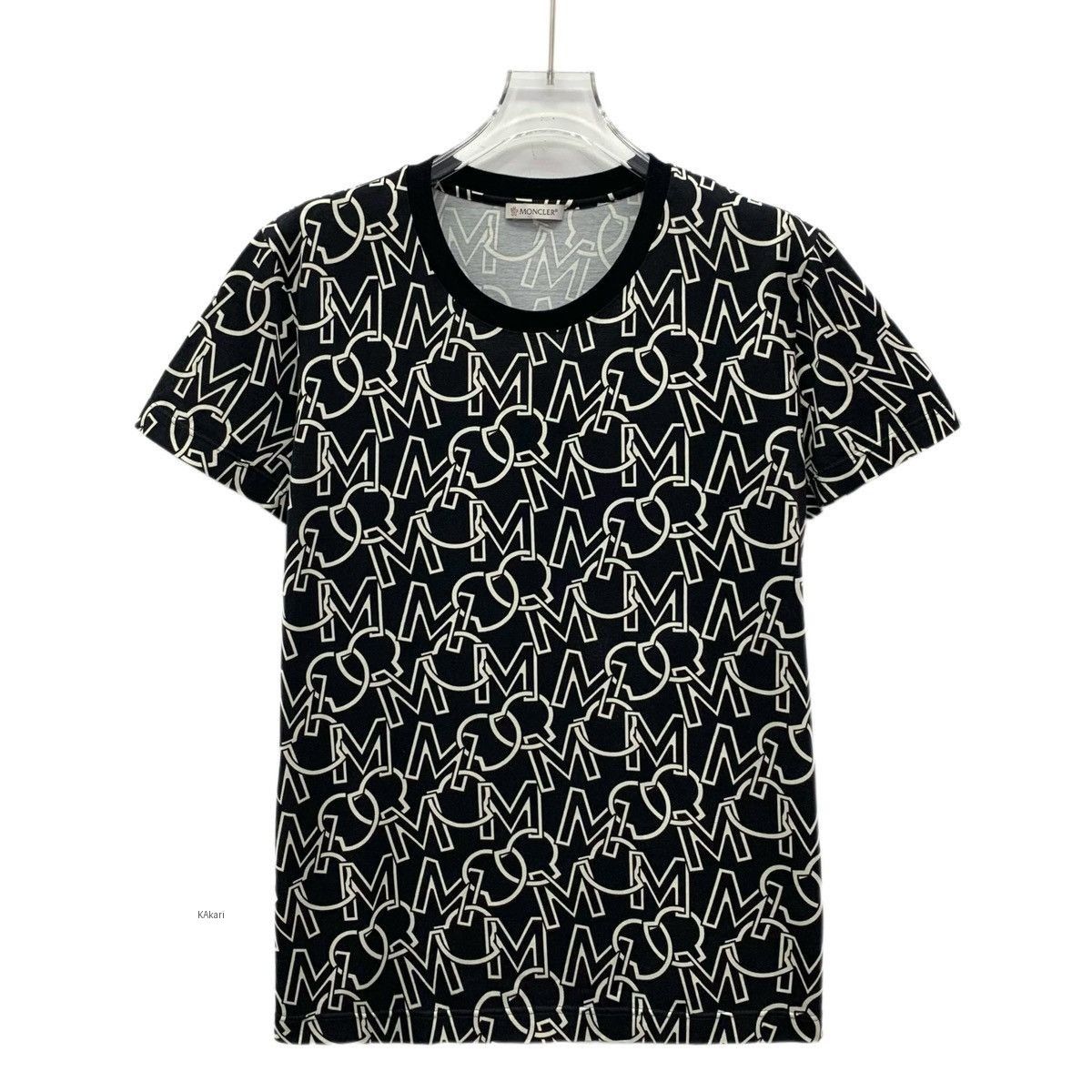 Moncler Black XL Short Sleeve Patterned T-Shirt Size US XL / EU 56 / 4 - 1 Thumbnail