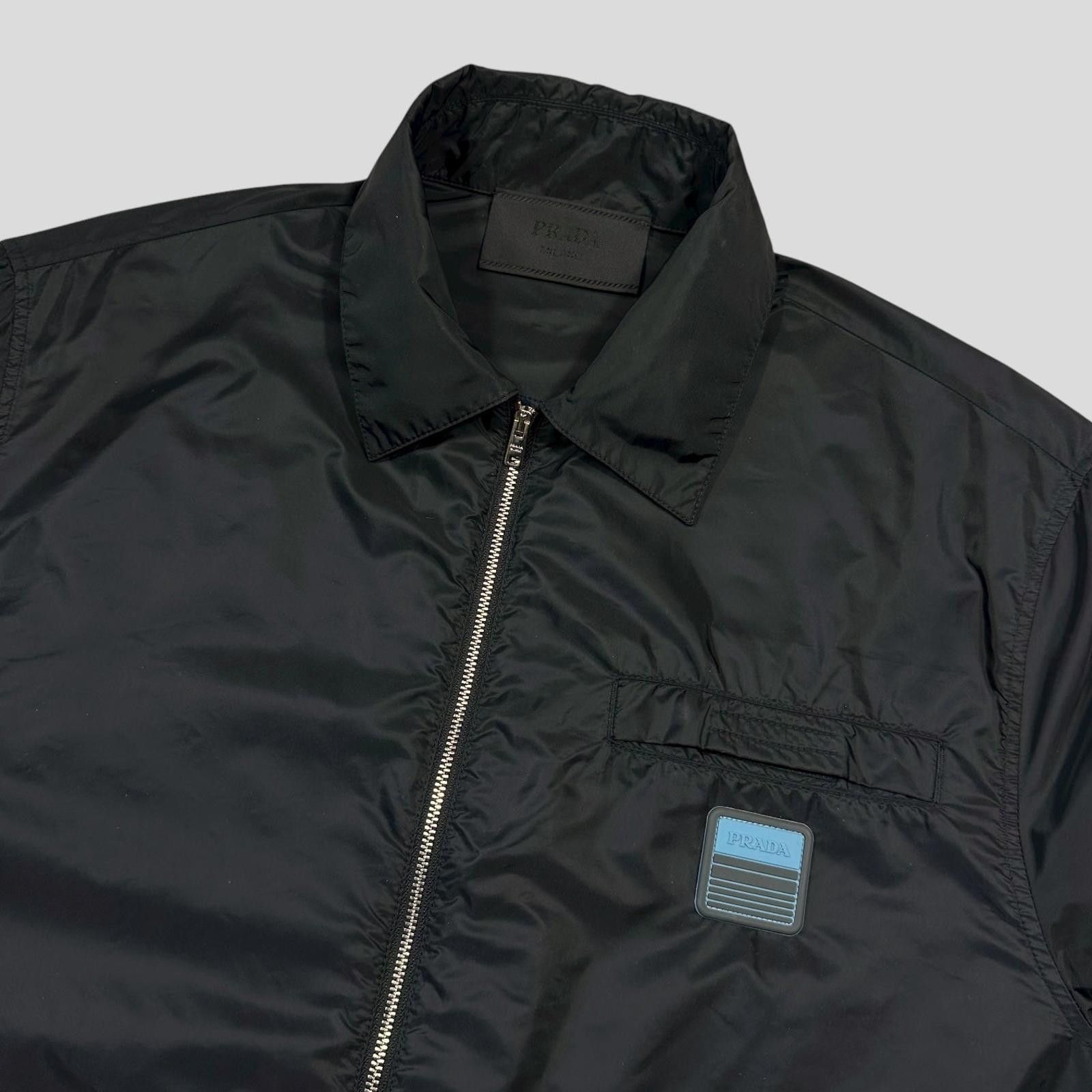 Prada Prada 2018 Race Logo Nylon Blouson Overshirt Jacket - M/L Size US M / EU 48-50 / 2 - 2 Thumbnail