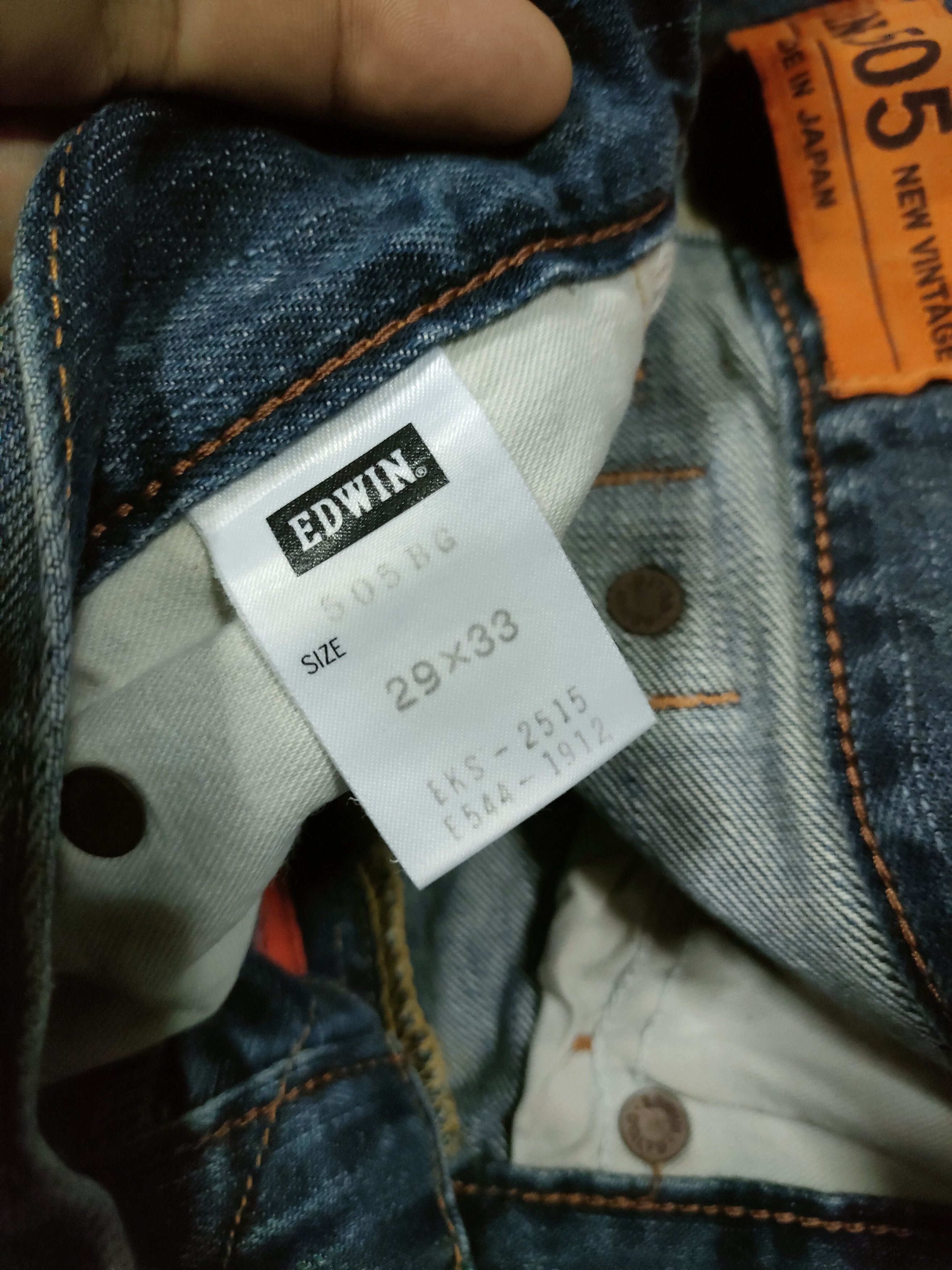 Edwin × Japanese Brand Edwin 505 Vintage Selvedge Jeans Size US 29 - 6 Thumbnail