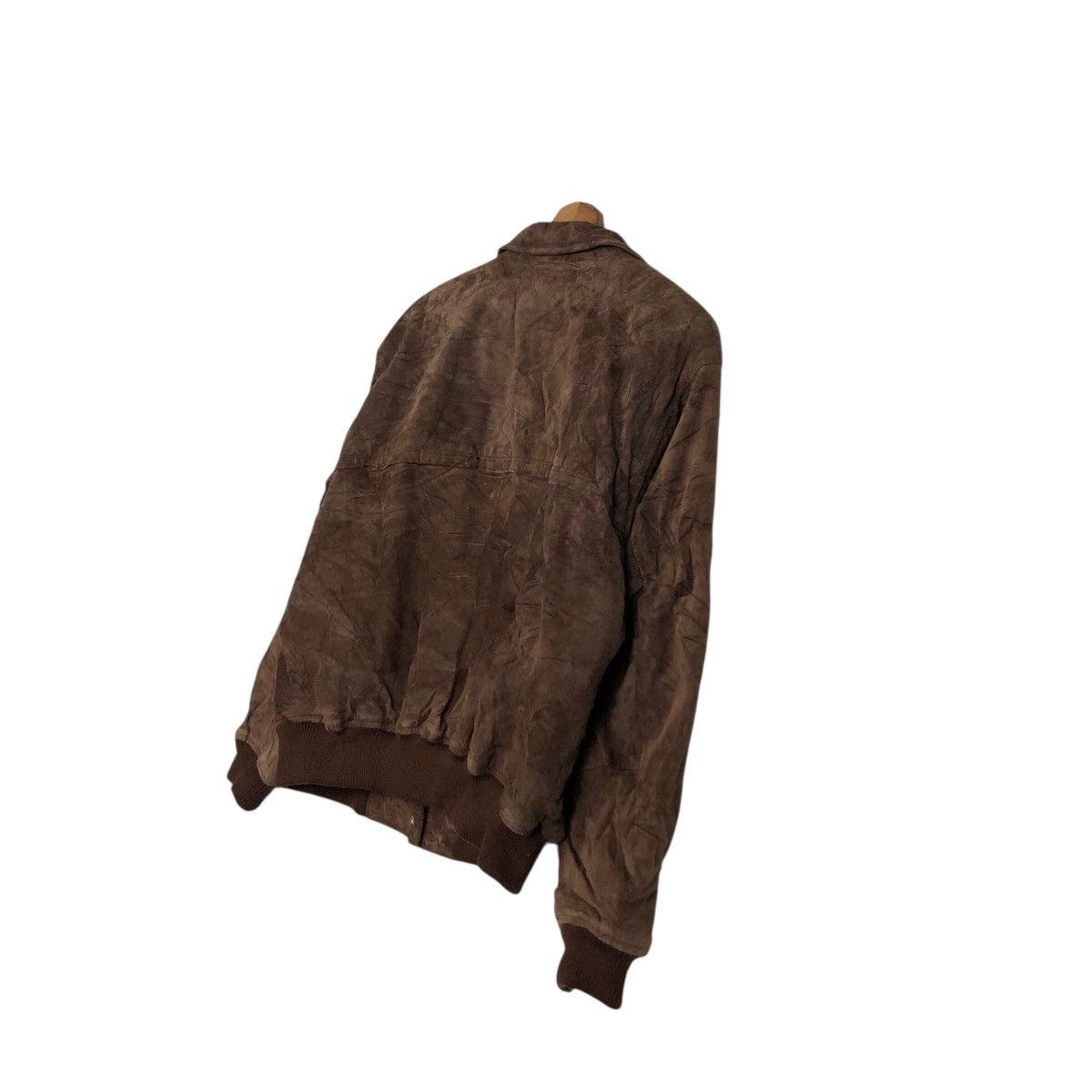 Japanese Brand 📌Vtg Bomber Leather Jacket Blanket Atelier Sab Issey Miyake Size US M / EU 48-50 / 2 - 11 Thumbnail
