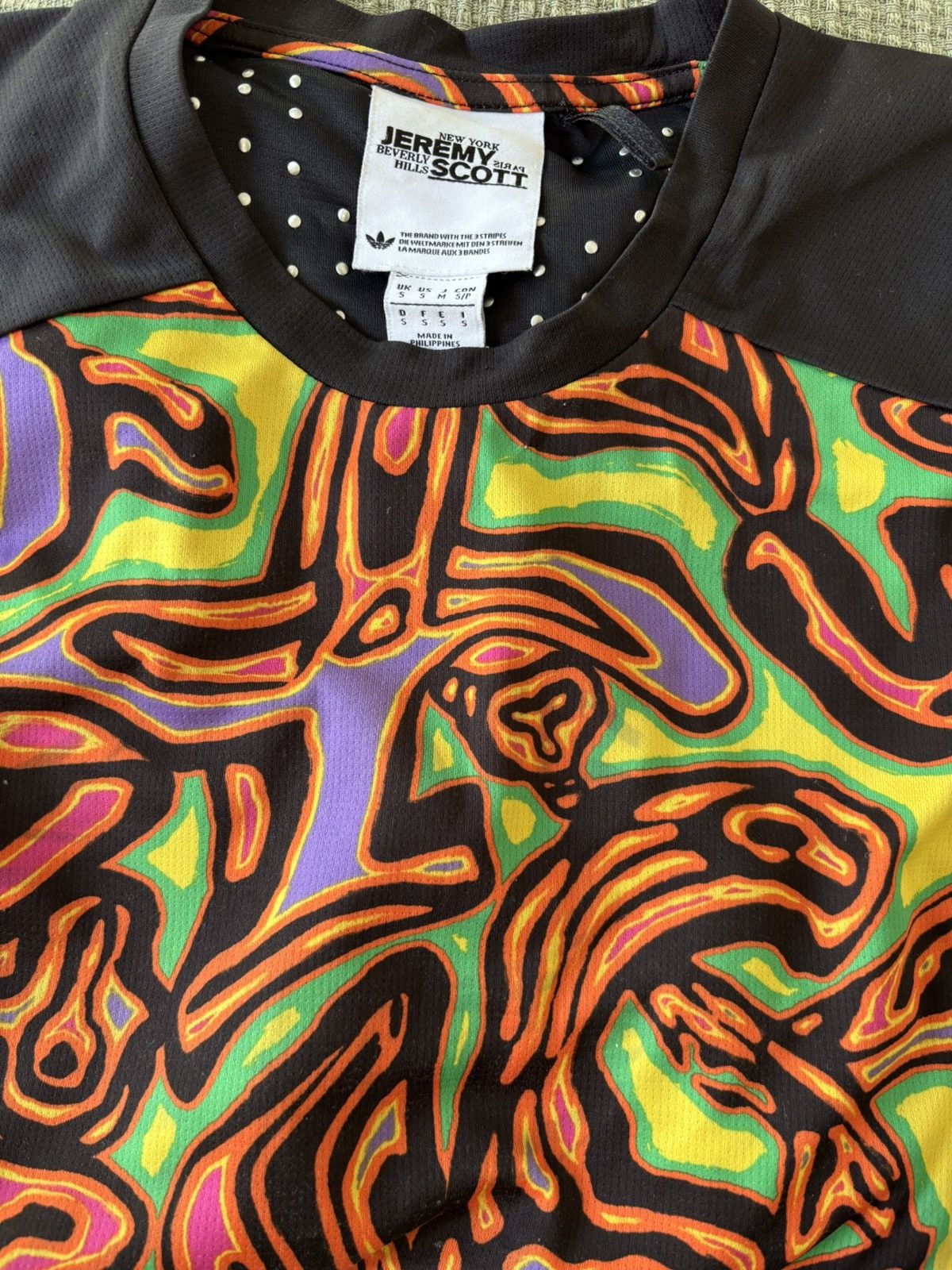 Adidas × Jeremy Scott Adidas x Jeremy Scott Psychedelic Climachill Tee – Very Rare Size US S / EU 44-46 / 1 - 13 Thumbnail