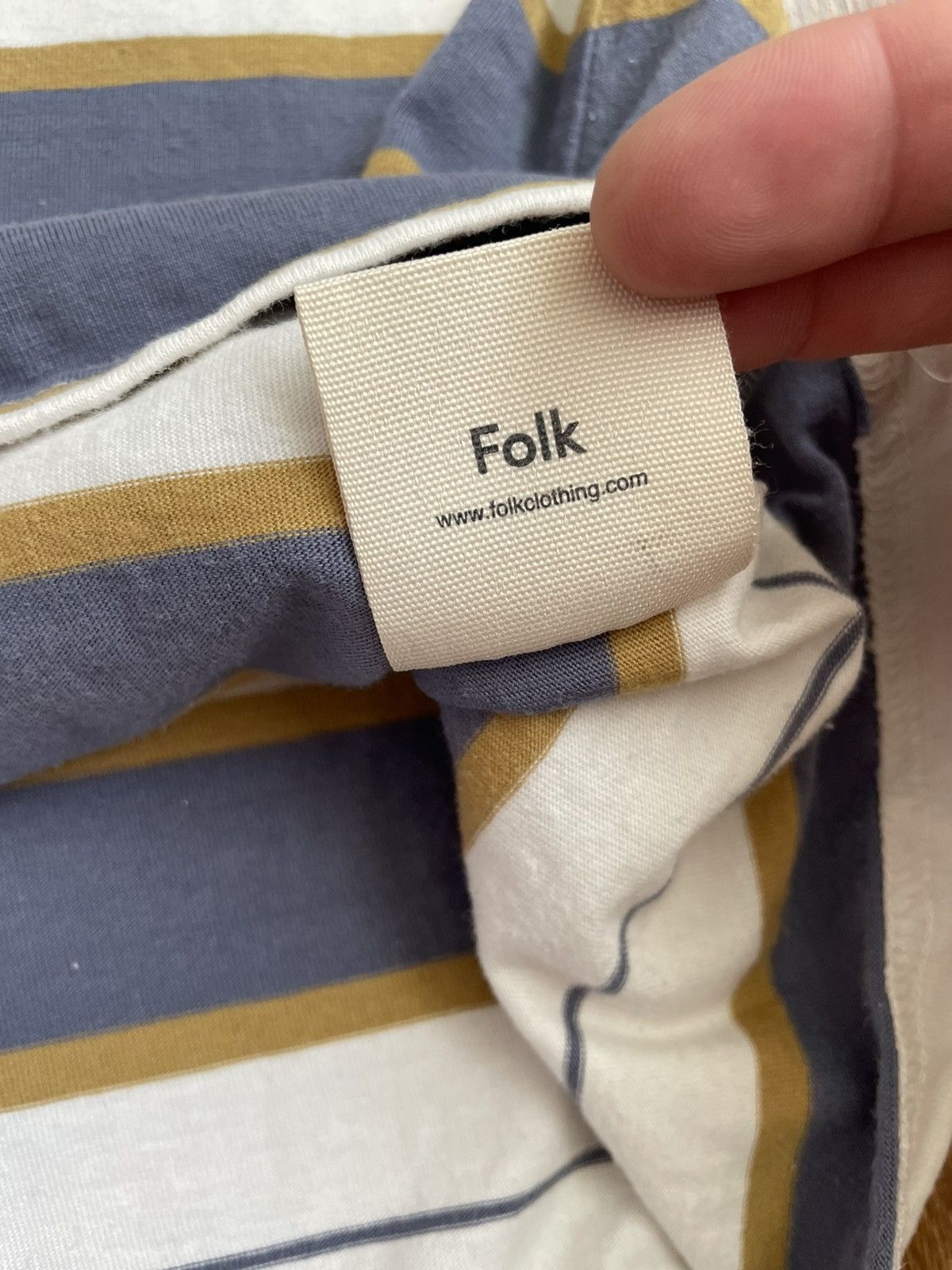 Folk Folk luxury striped short sleeve t shirt tee Size US M / EU 48-50 / 2 - 7 Thumbnail