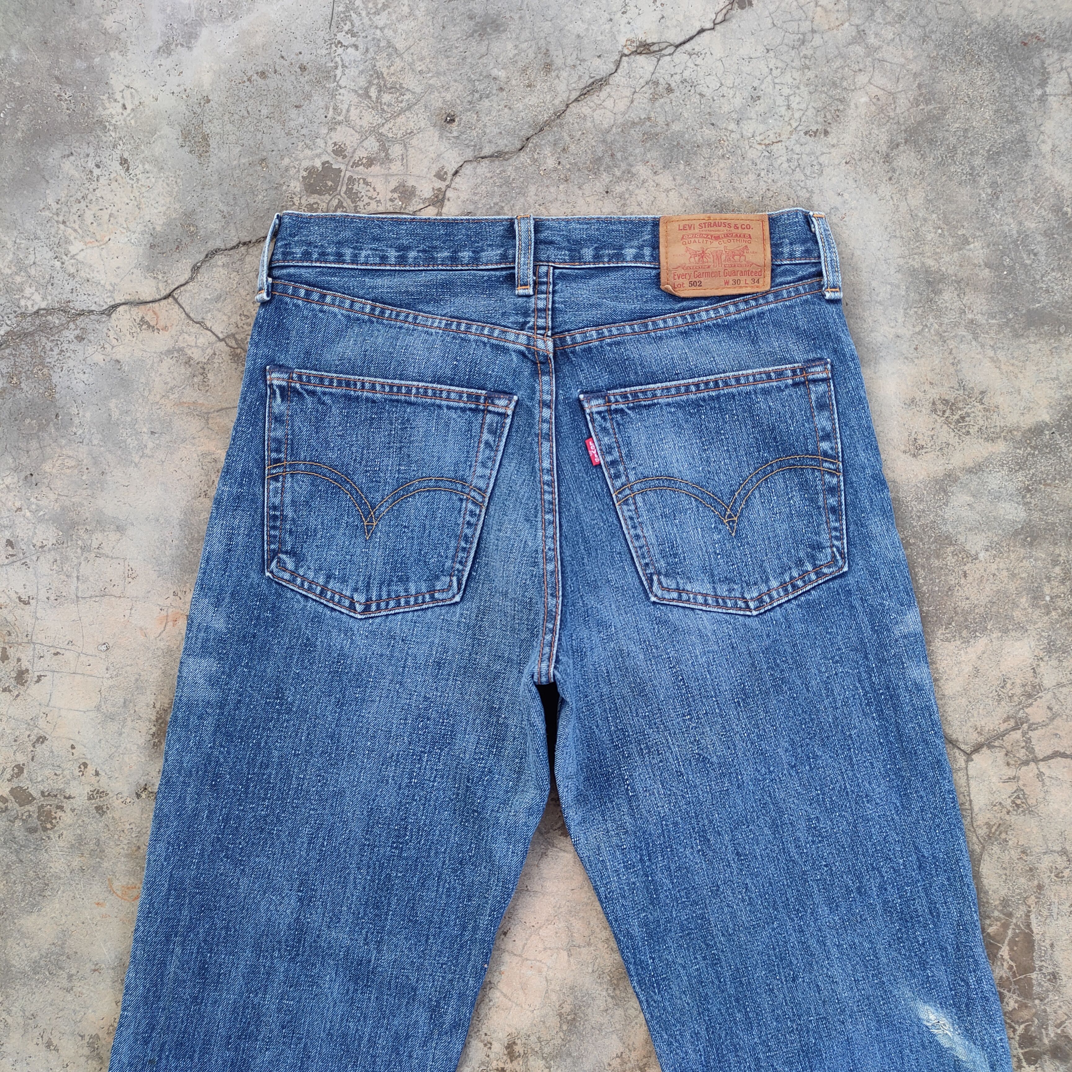Levi's Vintage Clothing Levi's 502 vintage distressed jeans denim pants Size US 30 / EU 46 - 7 Thumbnail