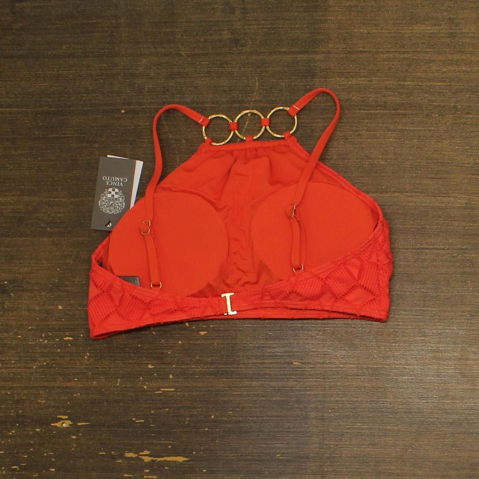 Vince Camuto Nwt Vince Camuto Ring Bikini Top V33780 Tangerine Orange M Size ONE SIZE - 2 Thumbnail