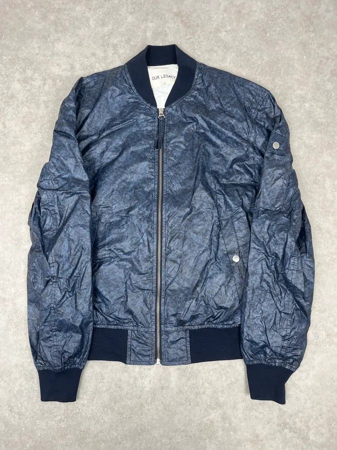 Our Legacy SS2015 Our Legacy Navy Tie Dye Bomber Jacket Size US M / EU 48-50 / 2 - 3 Thumbnail