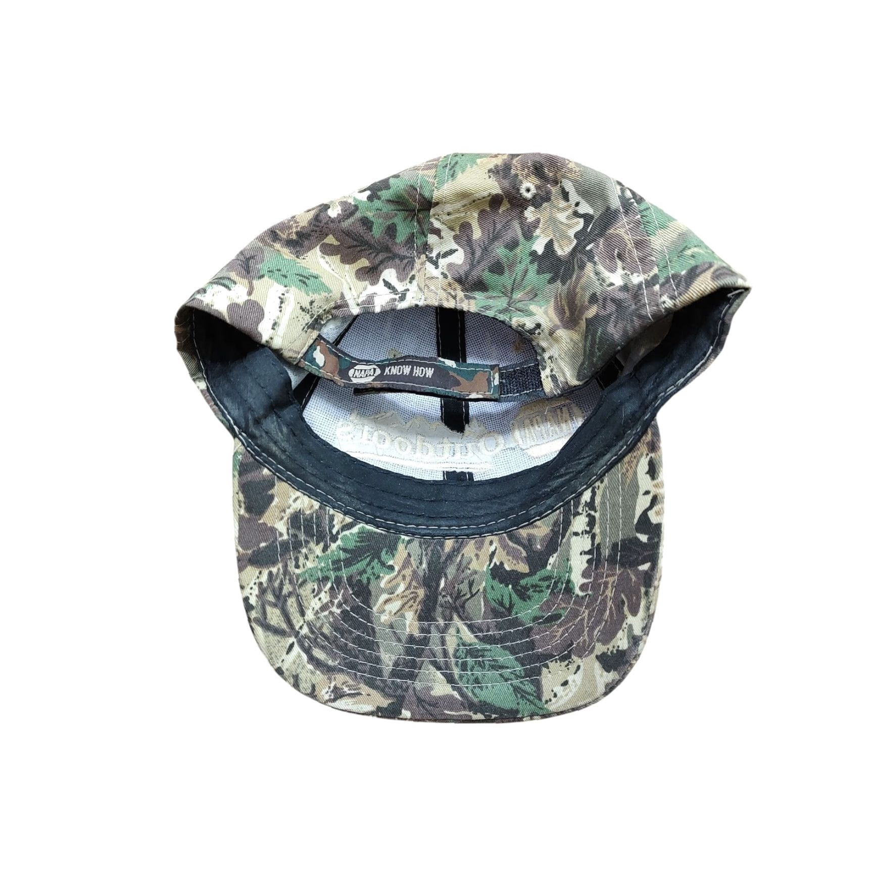 Vintage VINTAGE Napa Outdoors Hat Cap Camouflage Cotton Canvas Adjustable Strapback Embroidered Forest Floor Leaves Unisex Adults Baseball Cap Men Women Size ONE SIZE - 2 Thumbnail