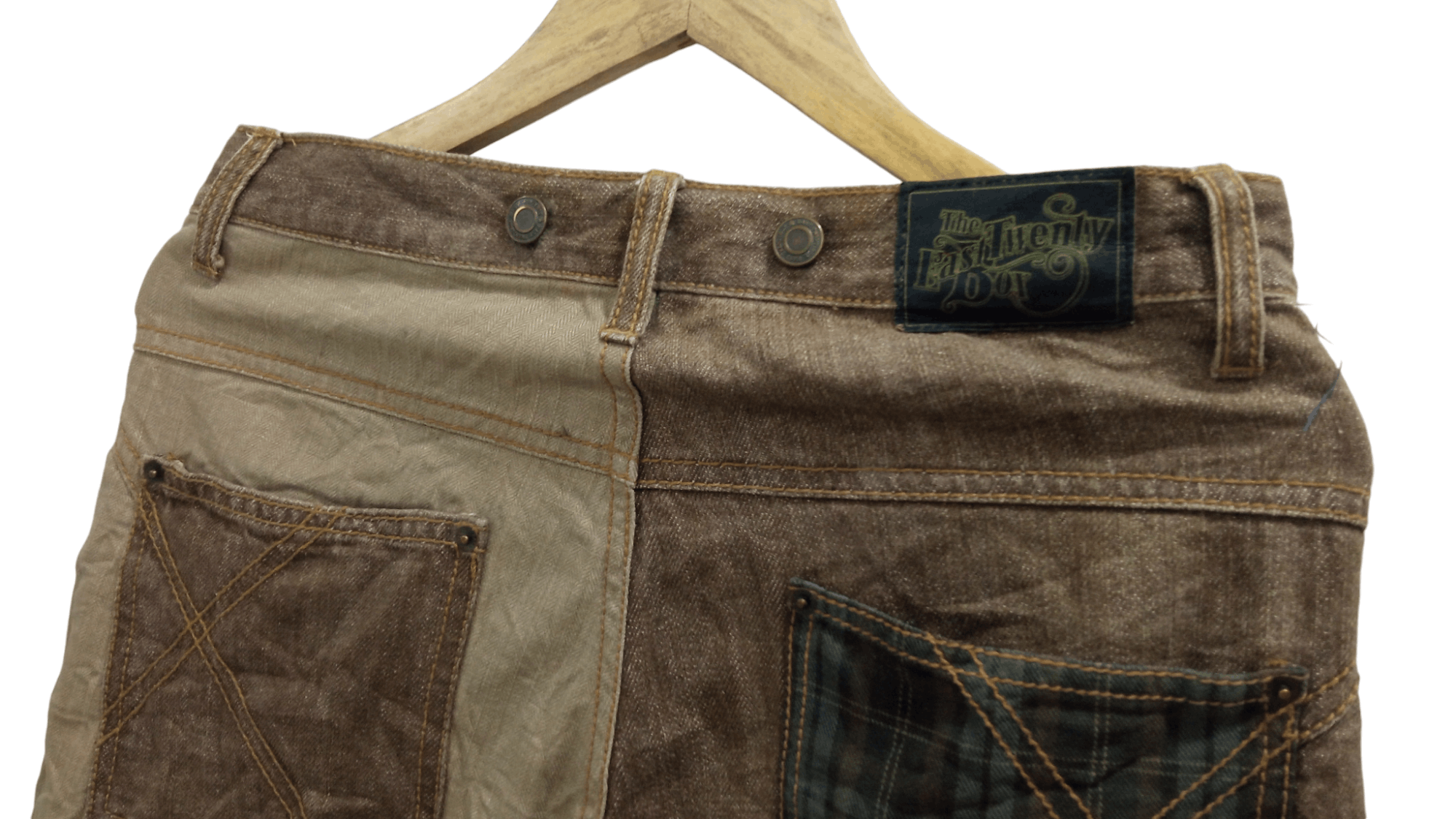 Japanese Brand × Vintage 🔥🔥TETB The East Twenty Box Two Tones Colour Pants Size US 31 - 17 Thumbnail