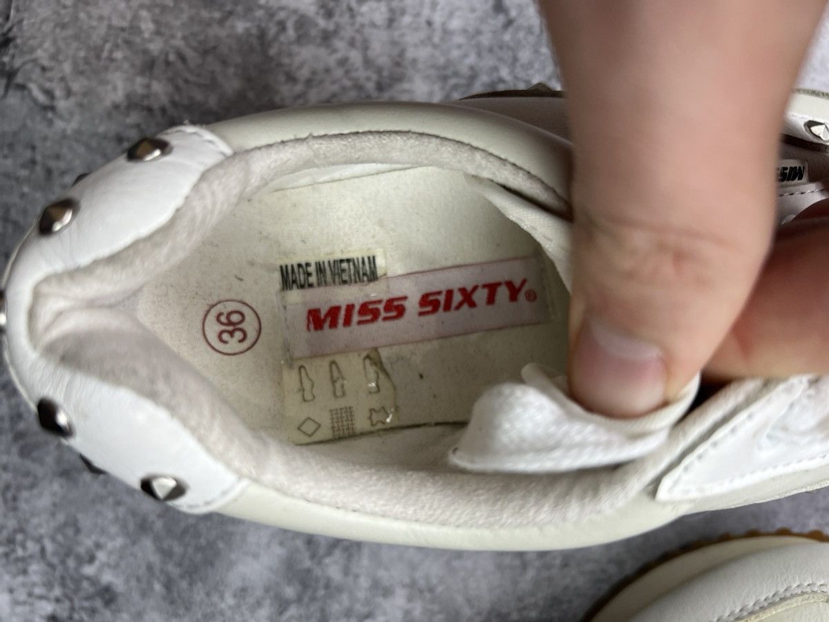 Miss Sixty Miss Sixty White Sneakers Womens Sk8 Y2K Size US 6 / IT 36 - 10 Thumbnail