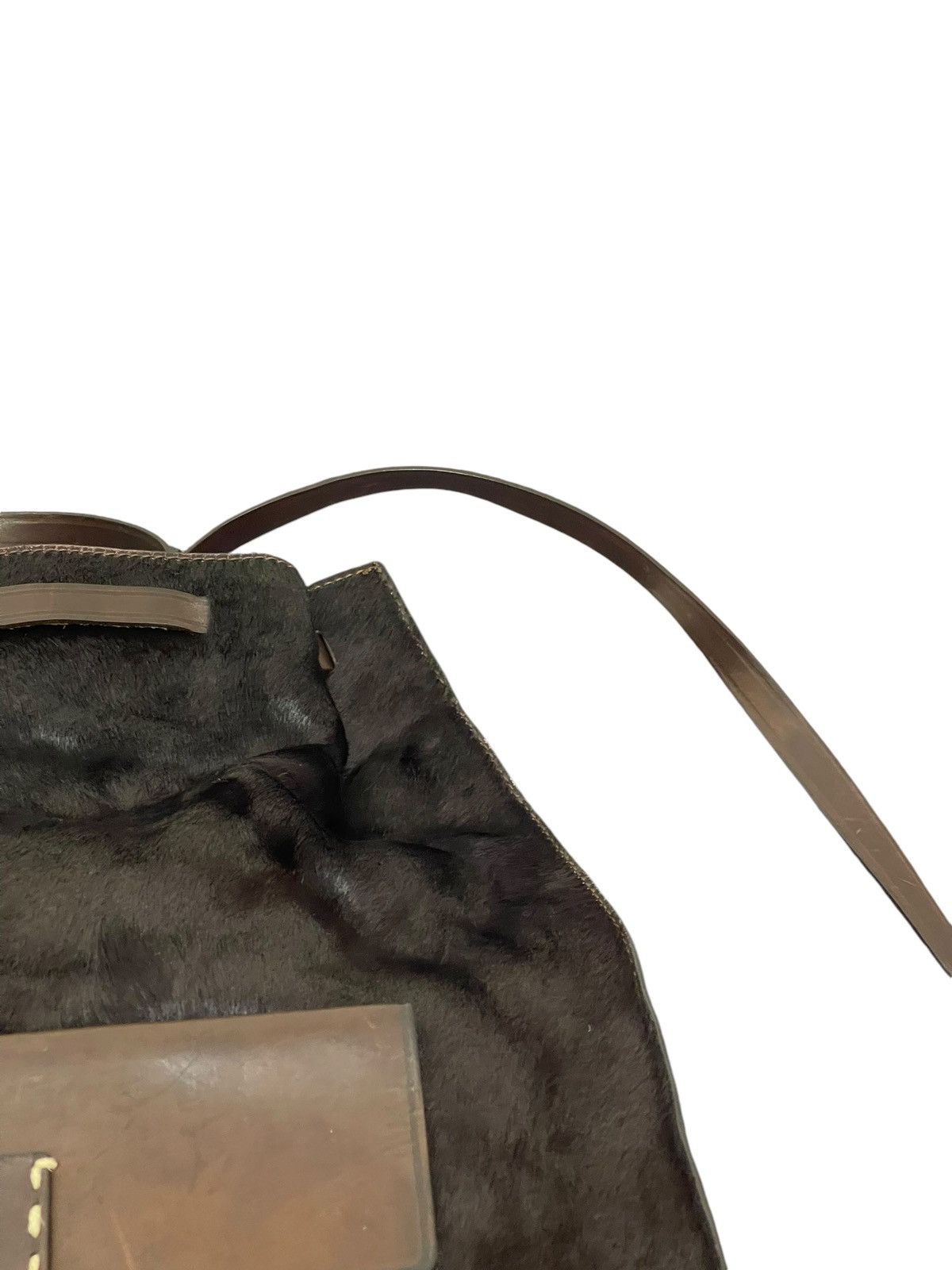 Genuine Leather Calf Hair Leather Re Creation Backpack Bag 5🟩 Size ONE SIZE - 10 Thumbnail