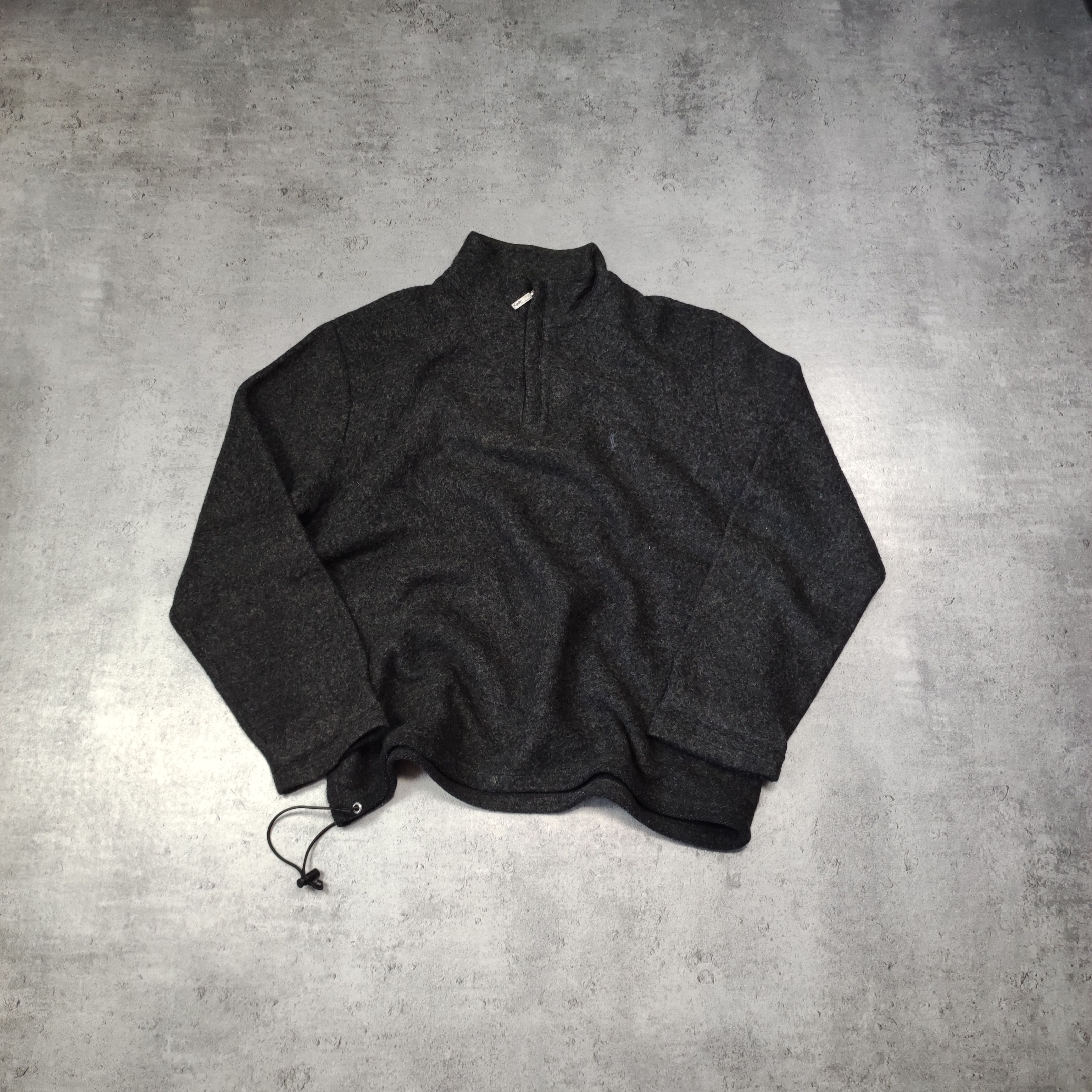 Yves Saint Laurent RARE YSL Yves Saint Laurent Wool Small Logo Zip Fleece Size US L / EU 52-54 / 3 - 1 Thumbnail