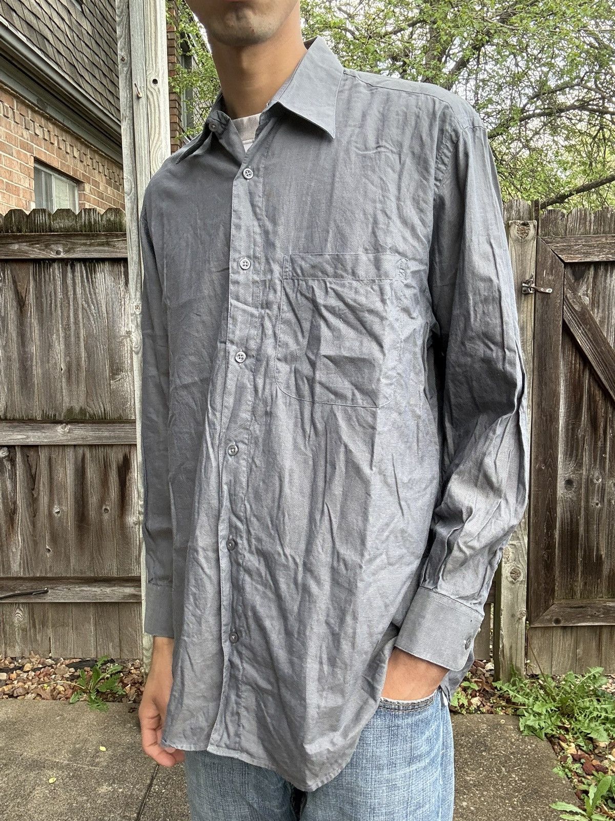 Principe VTG Italian Extra Fine Cotton Casual Dress Shirt Size US L / EU 52-54 / 3 - 1 Thumbnail