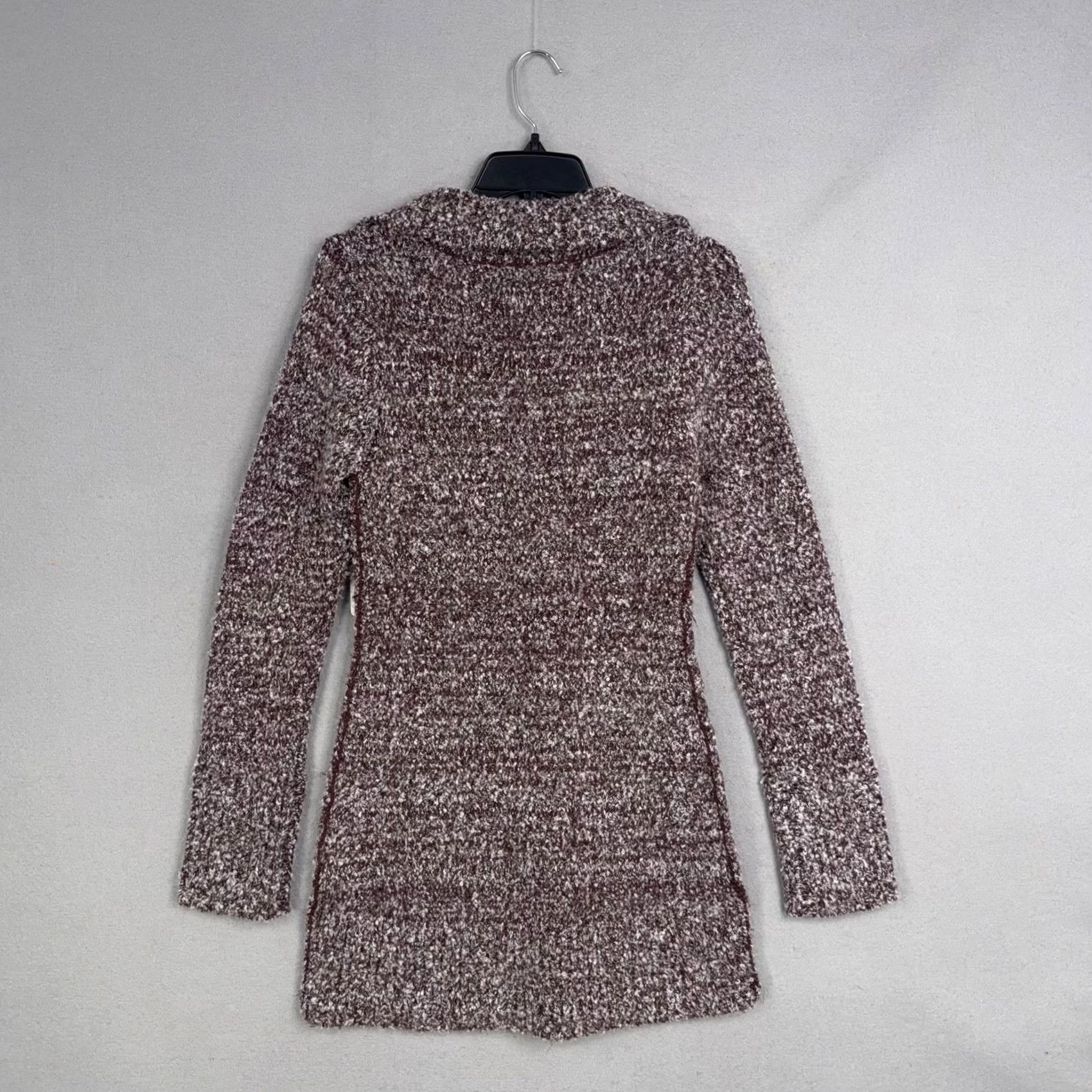 Free People Free People Sweater Womens S Brown Mini Dress Milena Red Cozy Eclectic Tunic Size S / US 4 / IT 40 - 6 Thumbnail