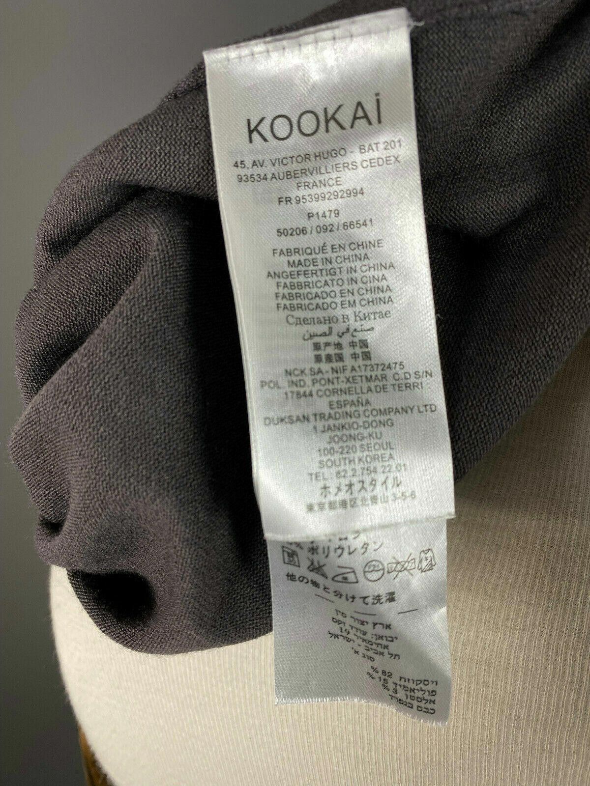 Kokaine Ladies Kookai Grey V-Neck Knee Leght A-Line Dress Size 0 Size XS / US 0-2 / IT 36-38 - 11 Thumbnail