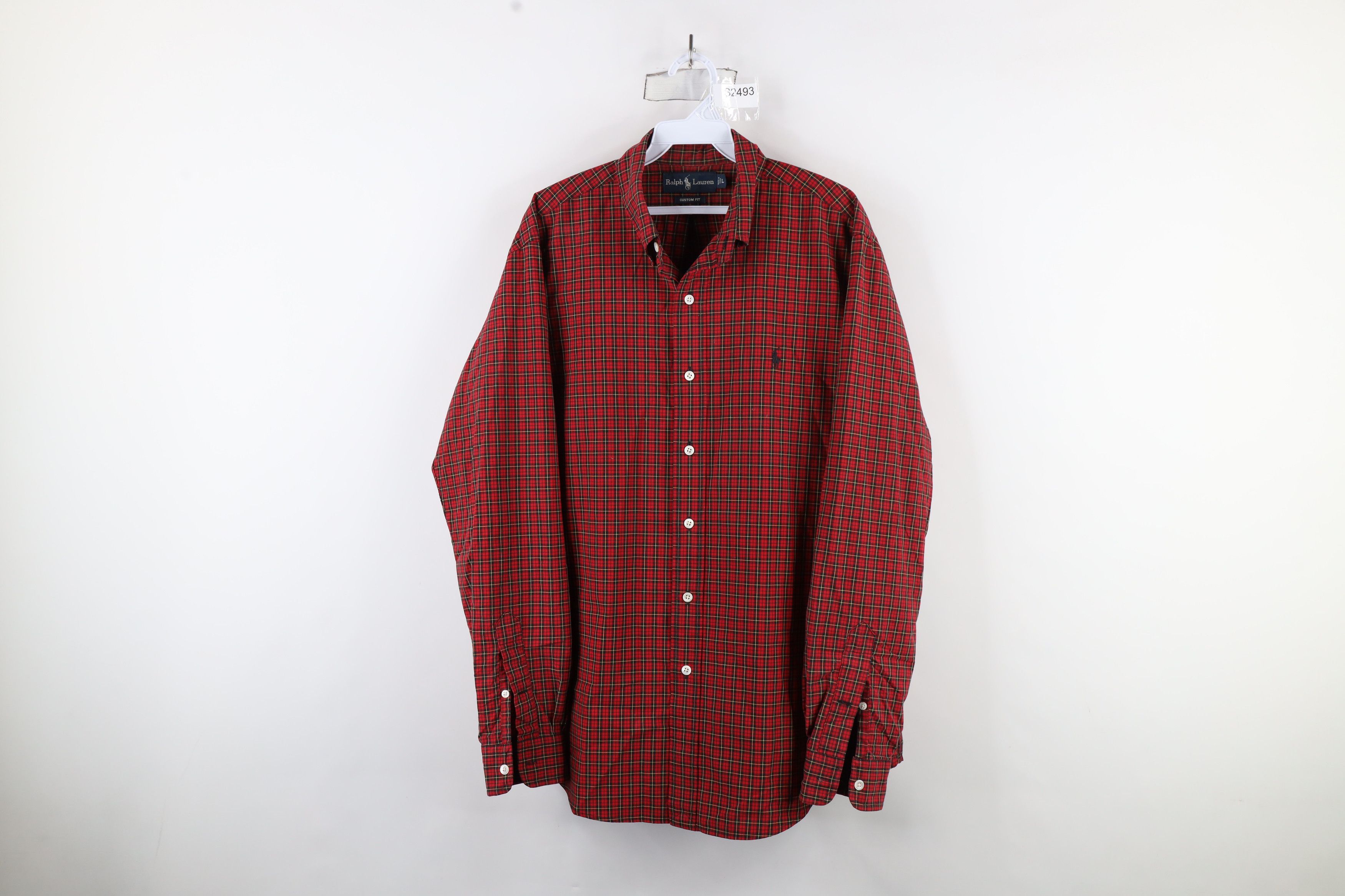 Ralph Lauren × Vintage Vintage 90s Ralph Lauren Collared Button Down Shirt Plaid Size US L / EU 52-54 / 3 - 1 Thumbnail