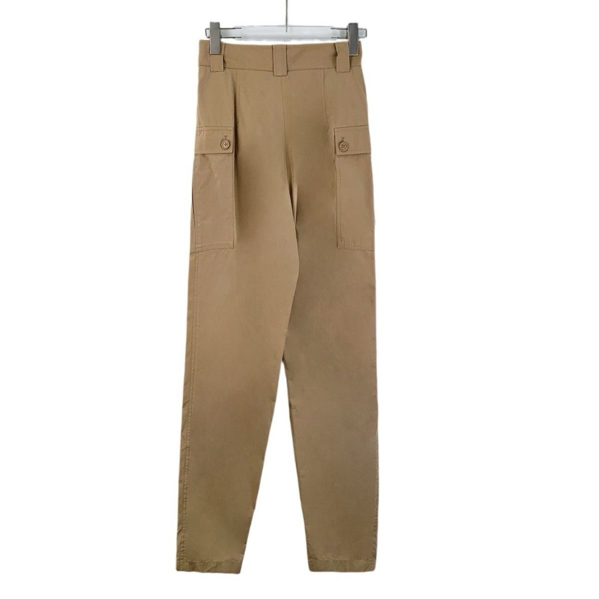 Louis Vuitton Louis Vuitton Khaki Cotton Buckle Decor Casual Pants K26WX Size 24" / US 00 / IT 34 - 2 Thumbnail