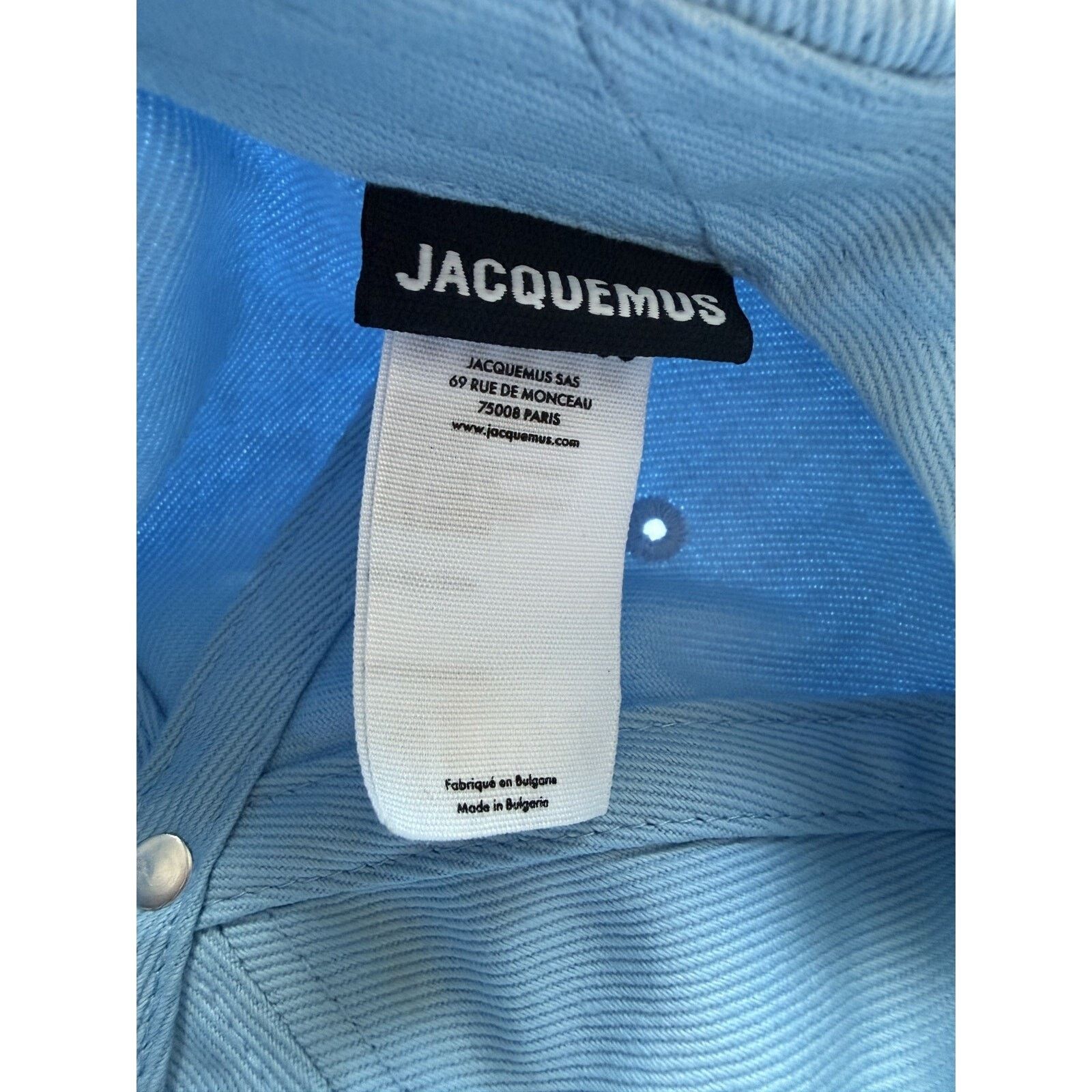 Jacquemus Jacquemus La Casquette Logo Embroidered Baseball Cap Blue Size ONE SIZE - 5 Thumbnail