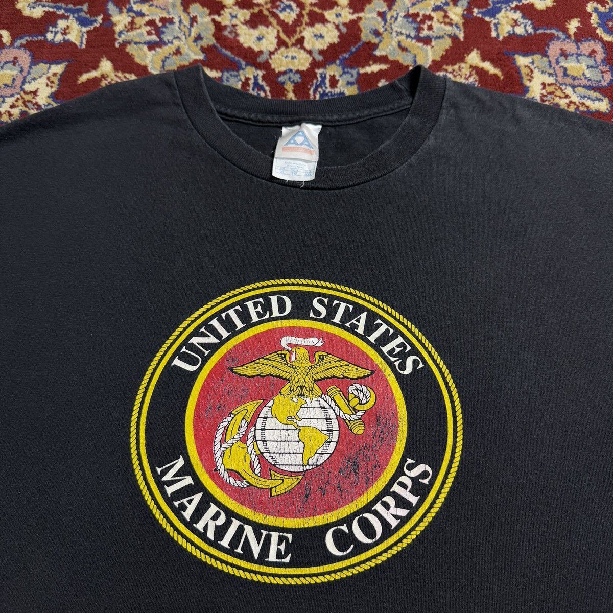 Vintage 2000s USMC United States Marines Corps logo USA tee y2k Size US XL / EU 56 / 4 - 1 Thumbnail